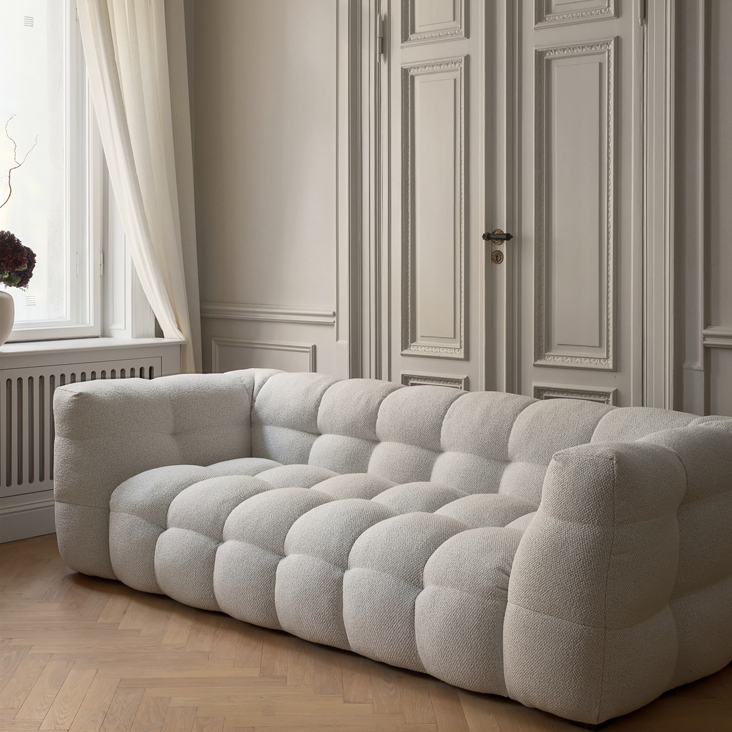 Billie 3-istuttava Sohva Ivory Bouclé