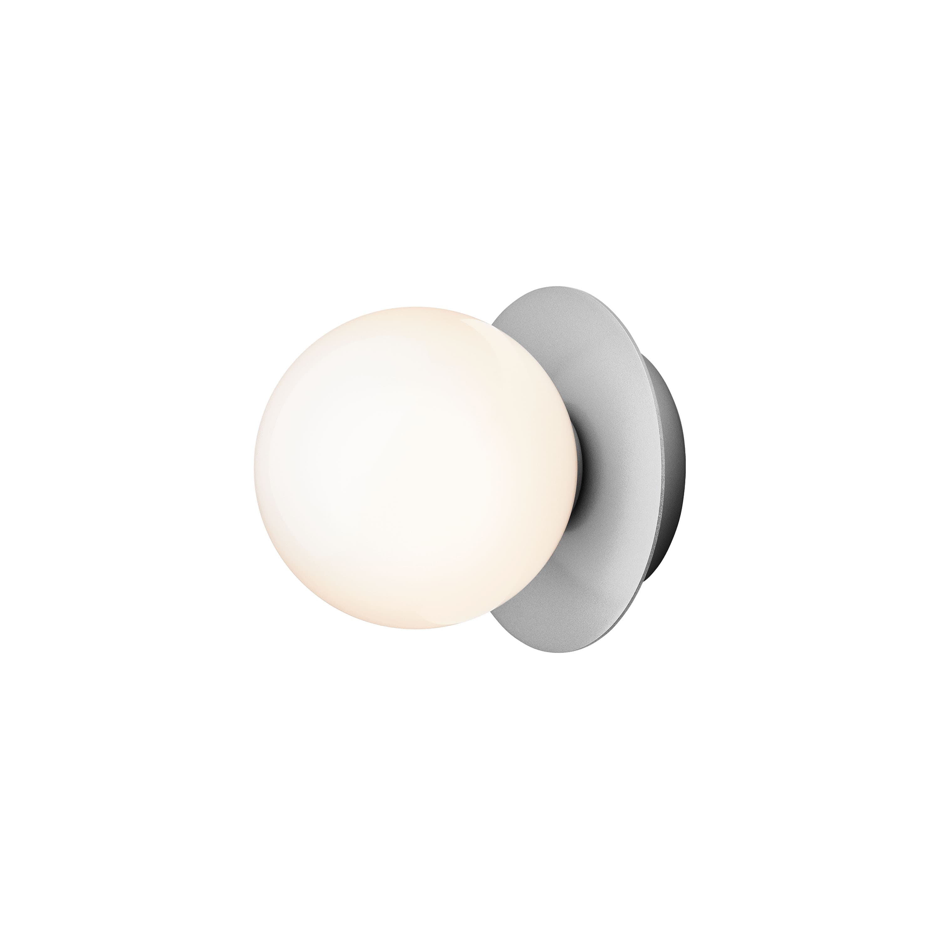 Liila 1 seinä-/kattovalaisin Light Silver/Opal Small