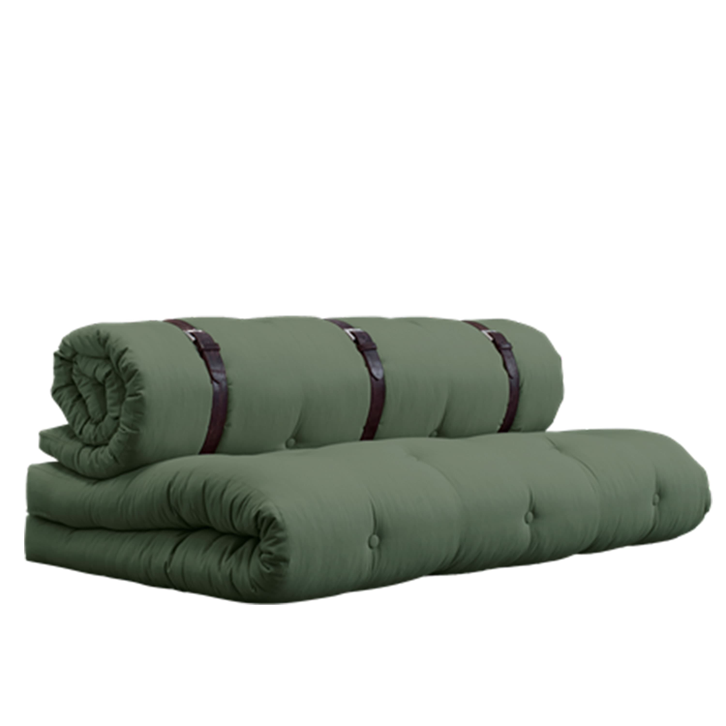 Buckle-up daybed olive green 200 cm