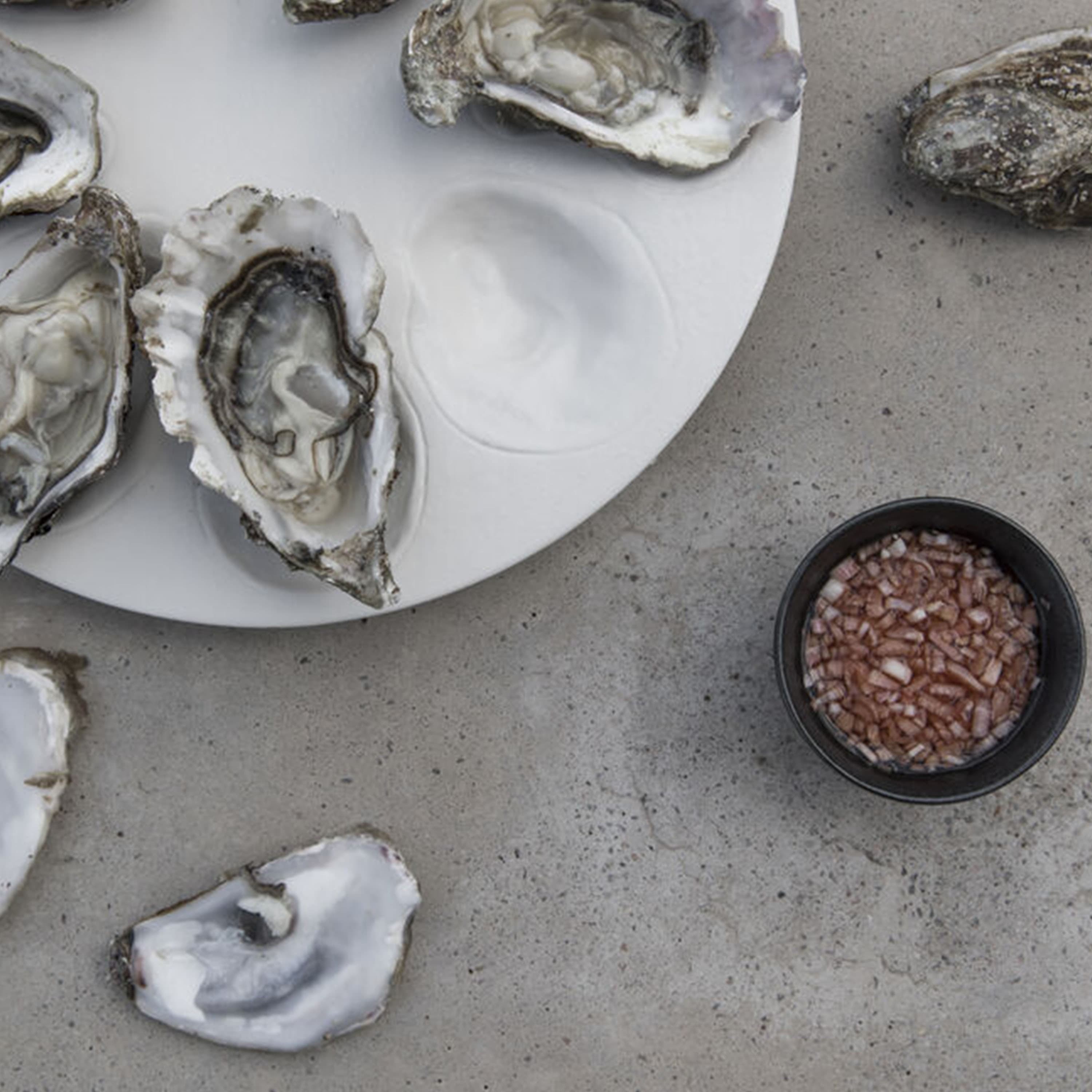 Oyster Tarjoiluvati White Ø27