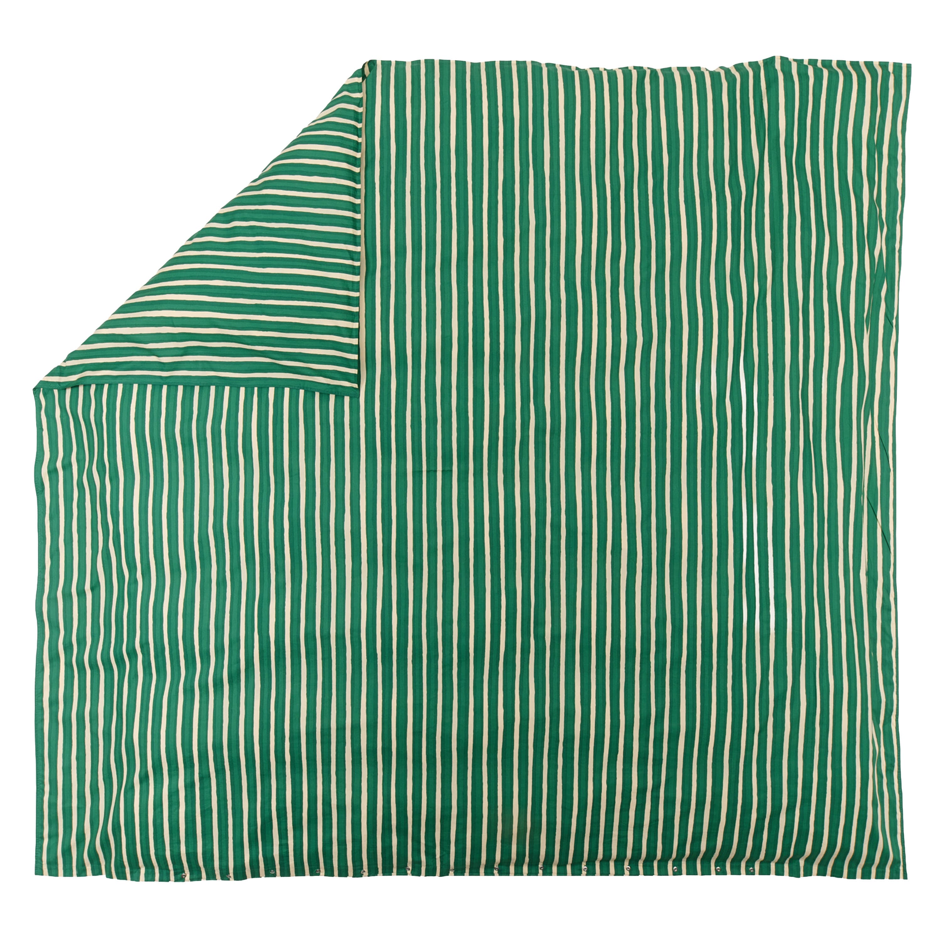 Iso Piccolo Pussilakanasetti Off White/Emerald 240x220