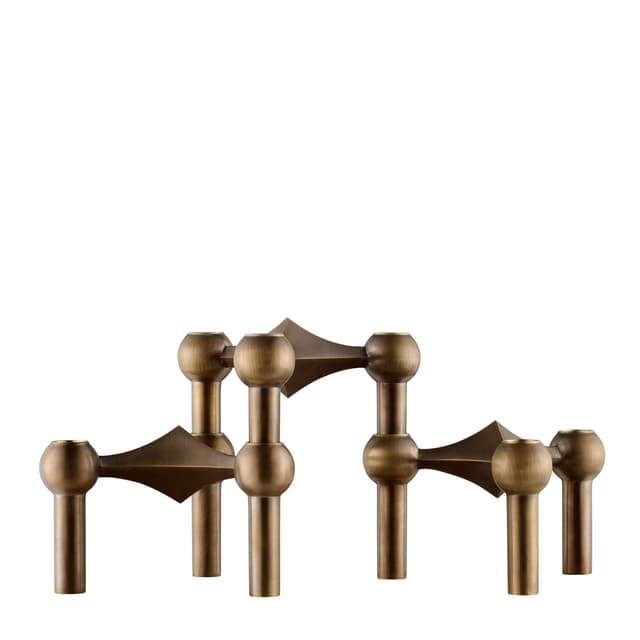 STOFF Nagel Kynttilänjalka Bronzed Brass 3-pakkaus
