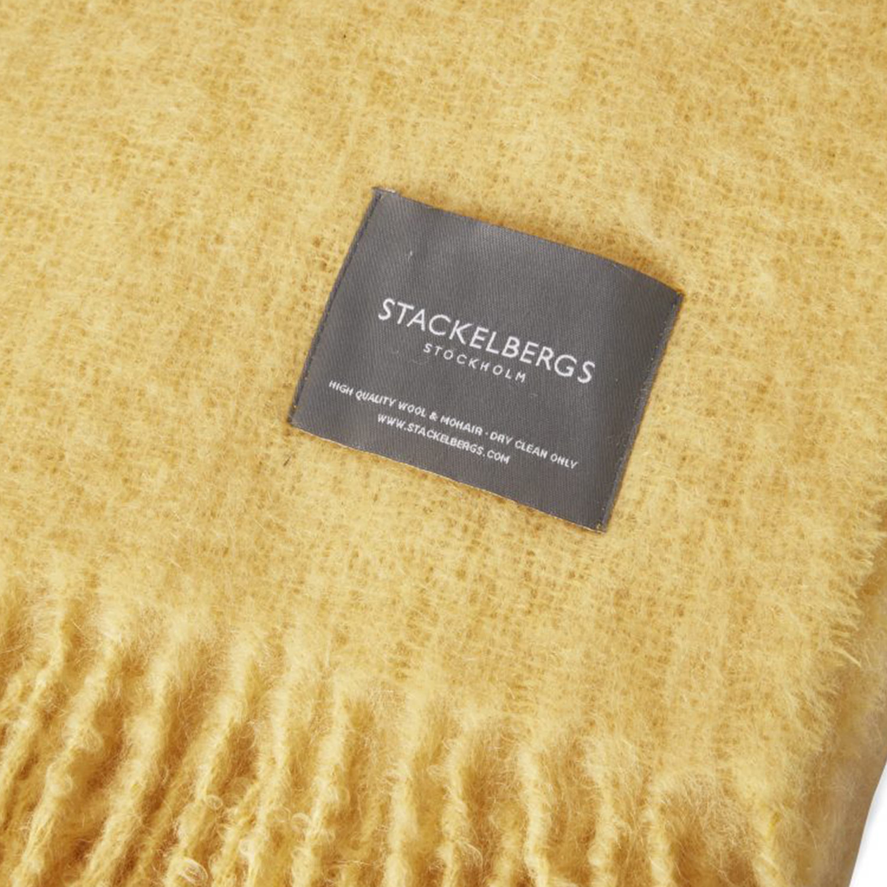 Mohair torkkupeitto golden yellow
