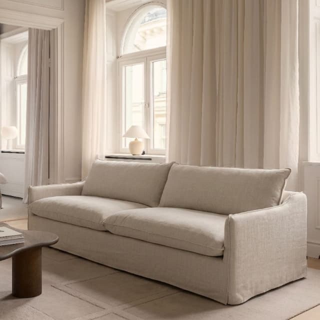 Grace 4-istuttava Sohva Light Linen 262 cm