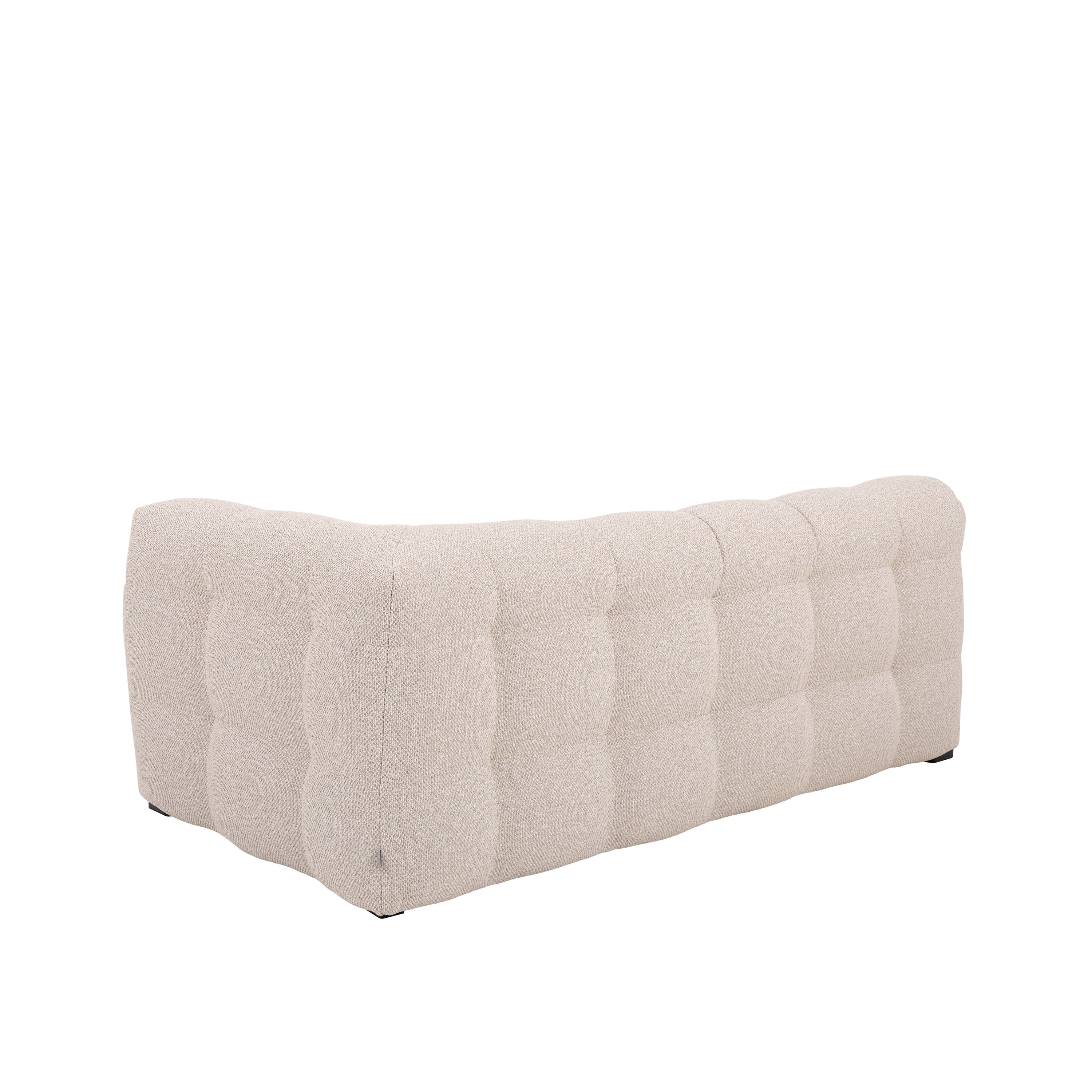 Billie 2-istuttava Sivumoduuli Oikea Käsinoja Beige Bouclé 174cm