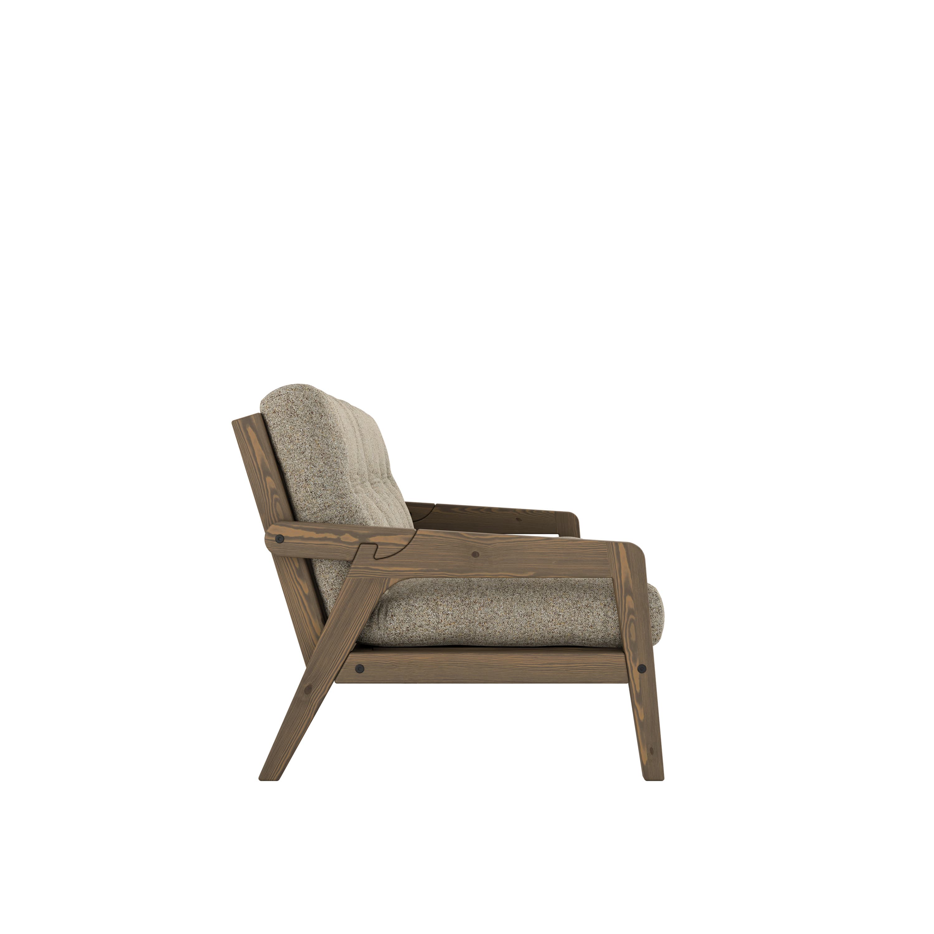 Grab Vuodesohva Carob Brown Lacquered/Warm Sand 204cm
