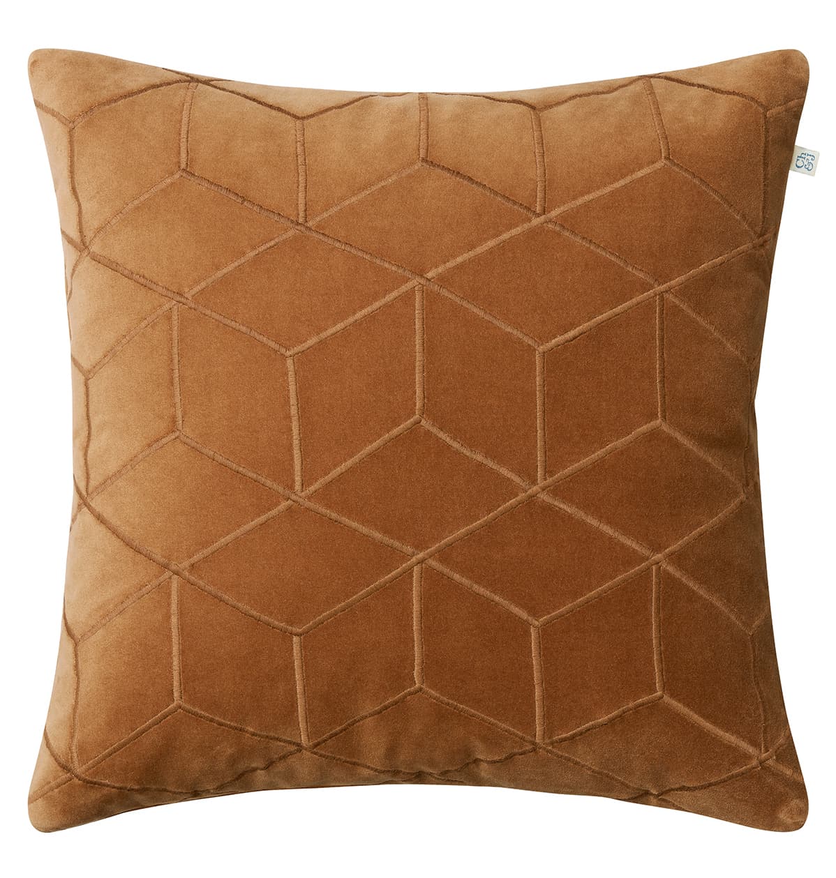 Vir Tyynynpäällinen Sametti Cognac 50 x 50