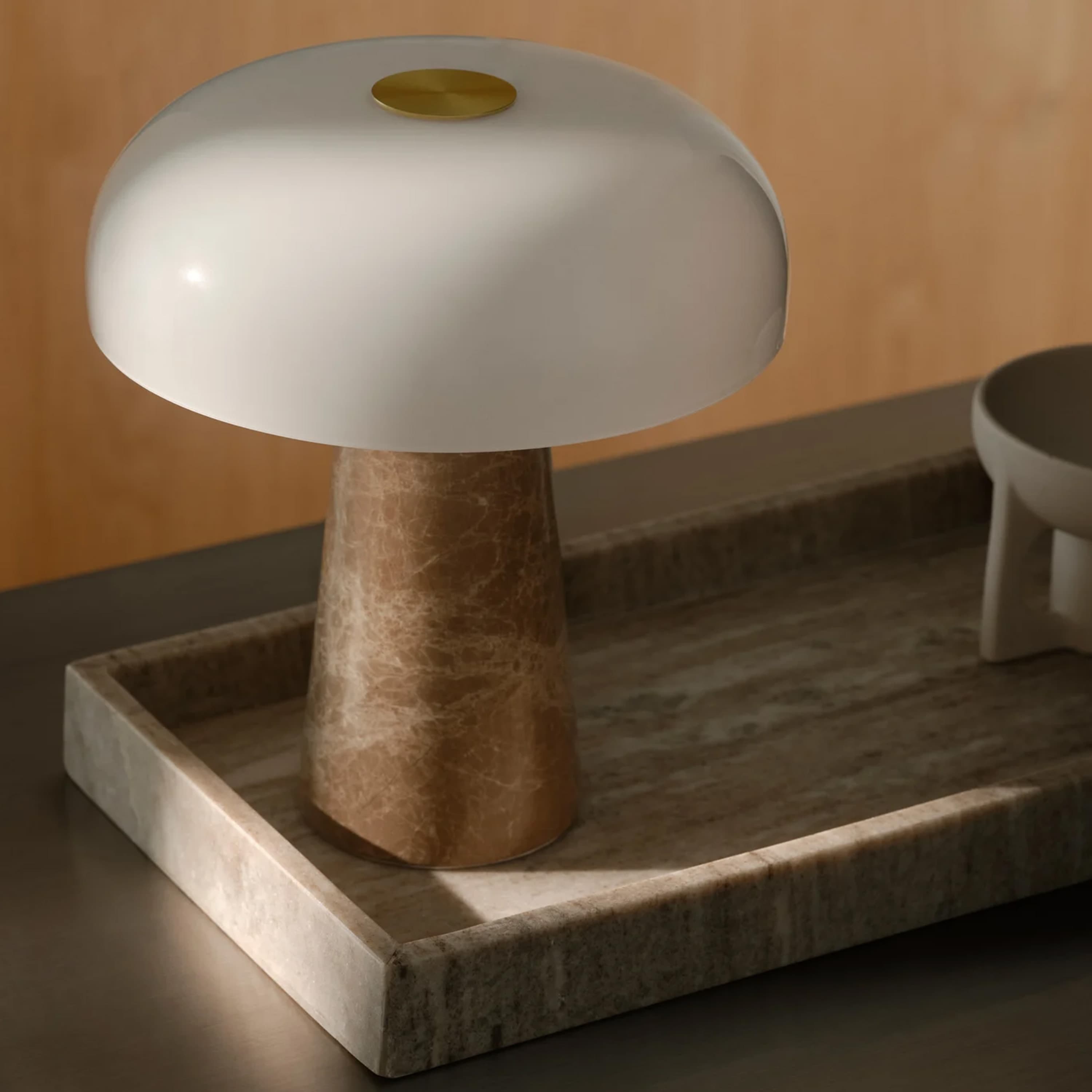 Glossy Mini Pöytävalaisin Beige 24cm