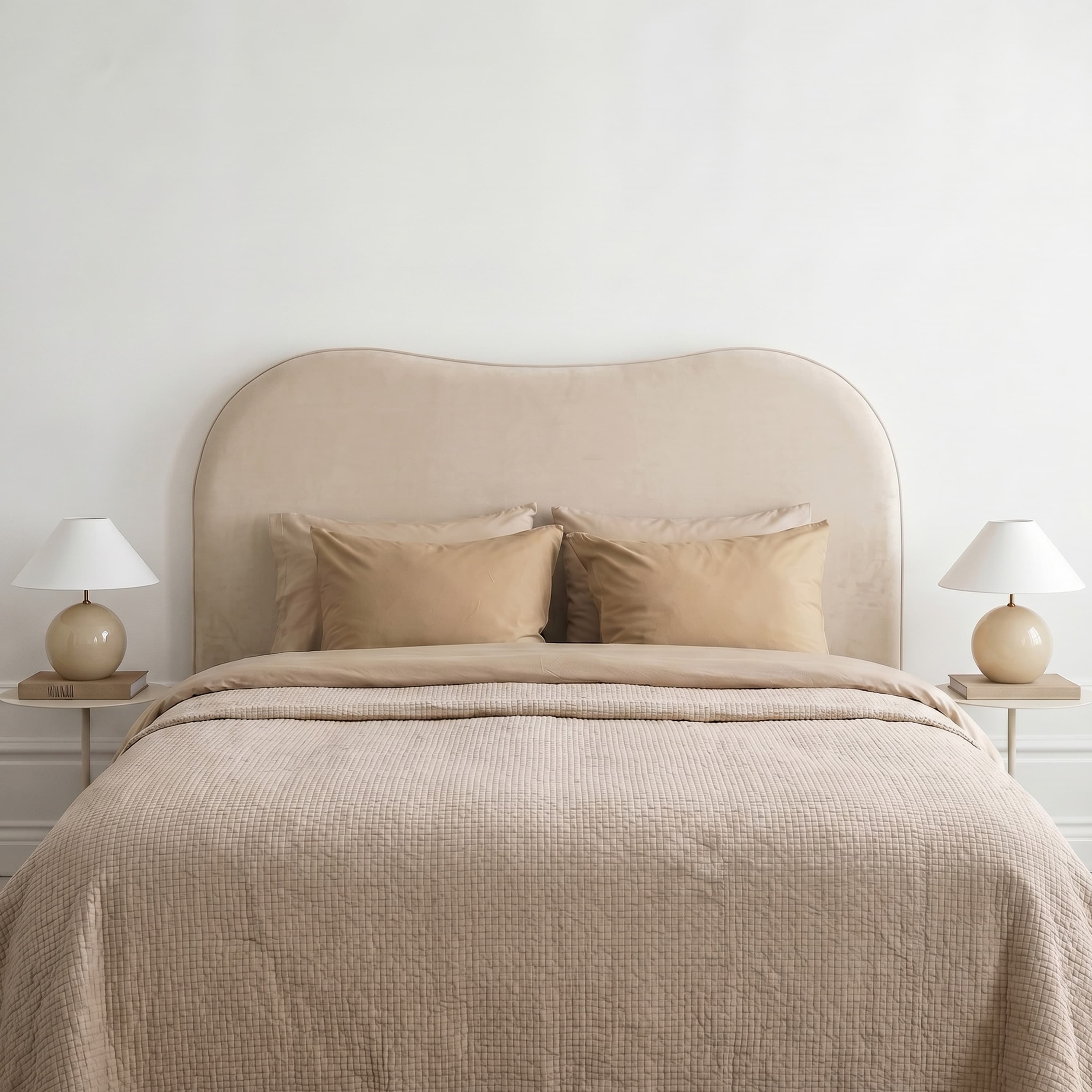 Lola Sängynpääty Sametti Beige 160 cm