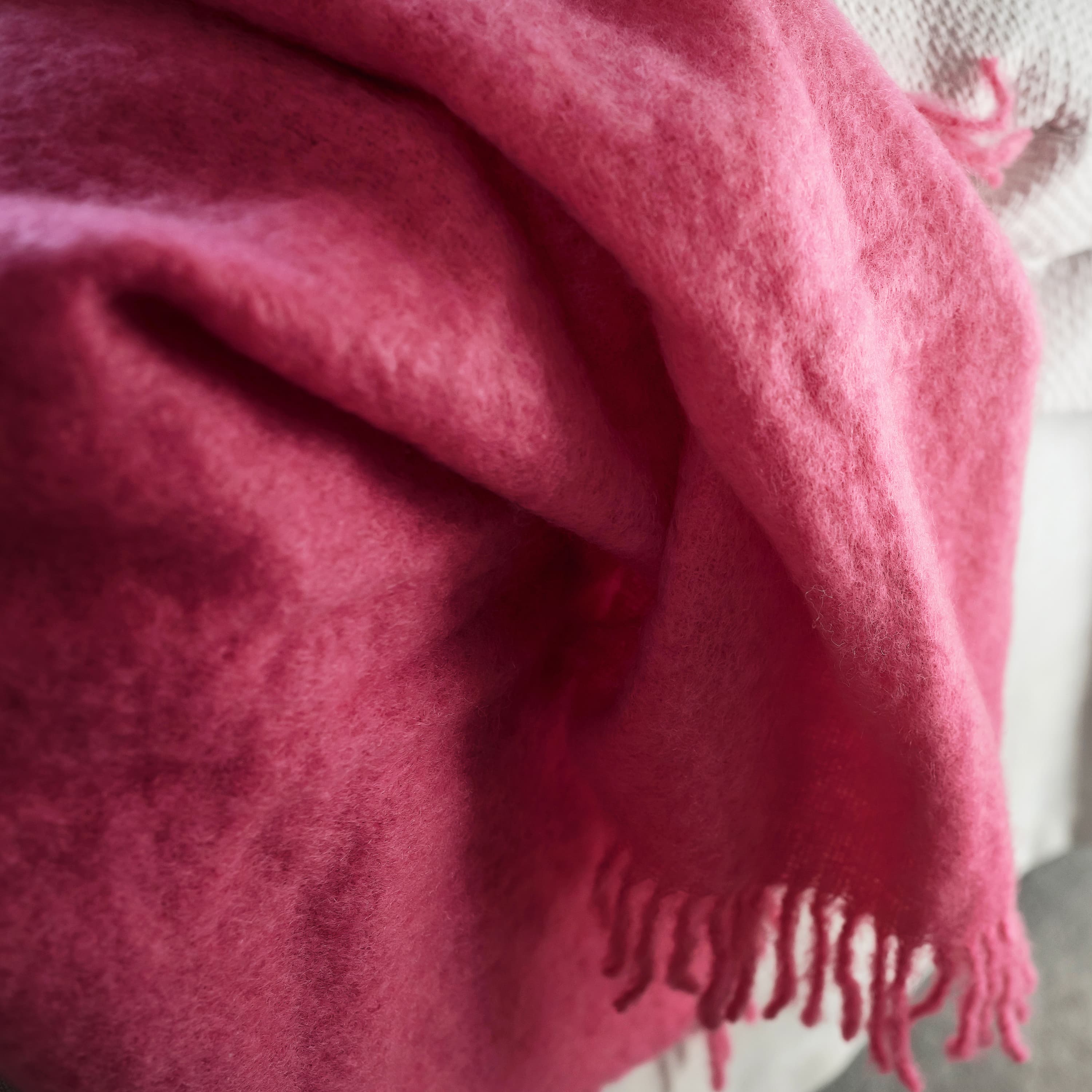 Mohair torkkupeitto pion