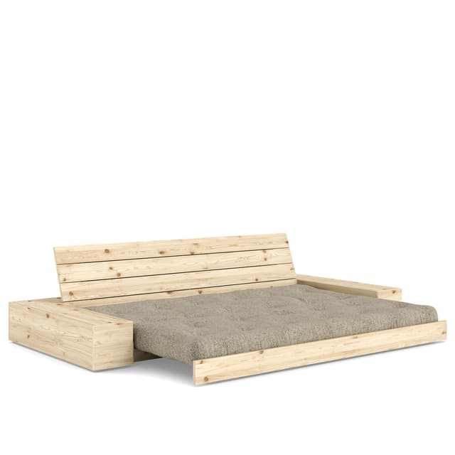 Base Sidebox Vuodesohva Clear Lacquered/Warm Sand