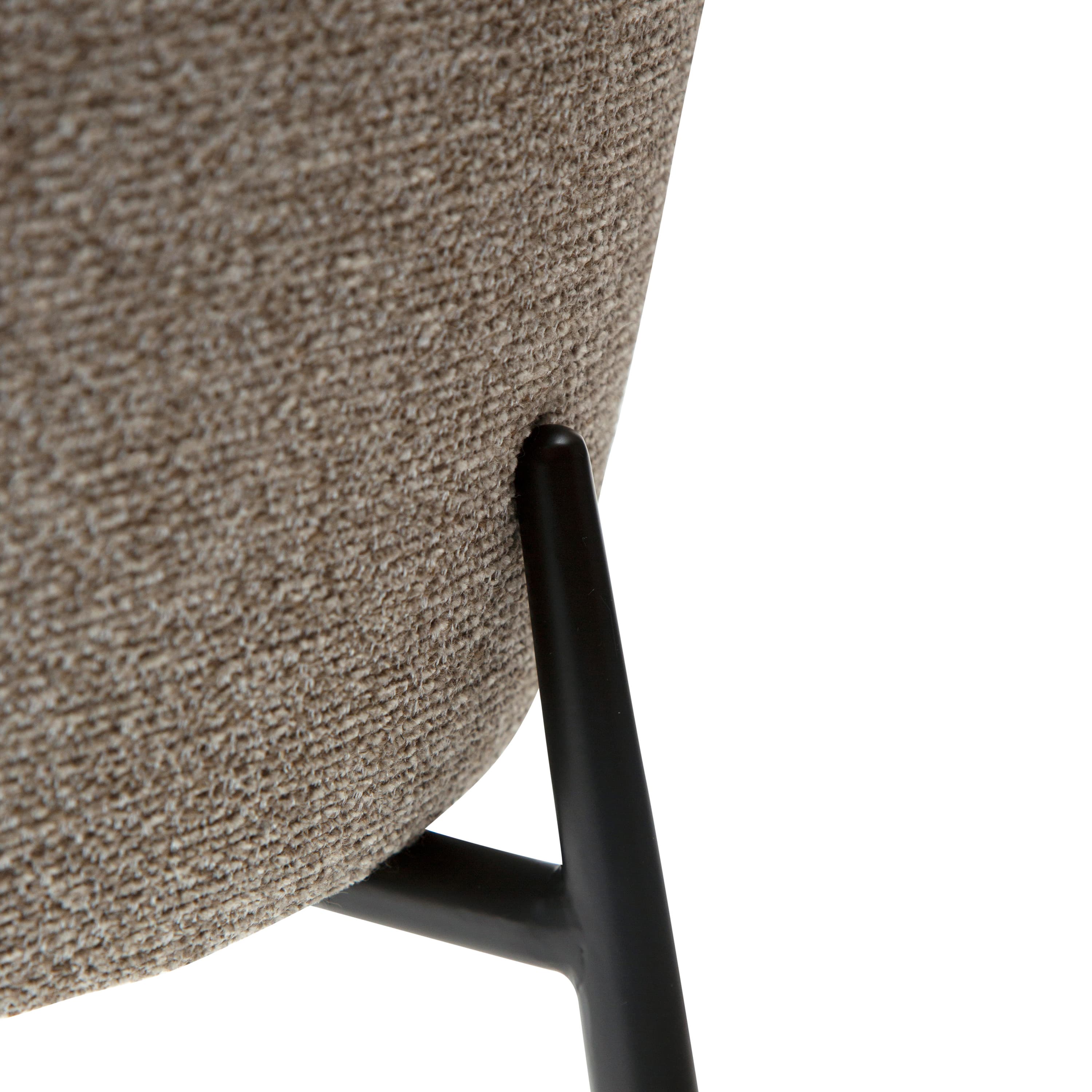 Glam Ruokapöydän tuoli Pebble Earth Bouclé