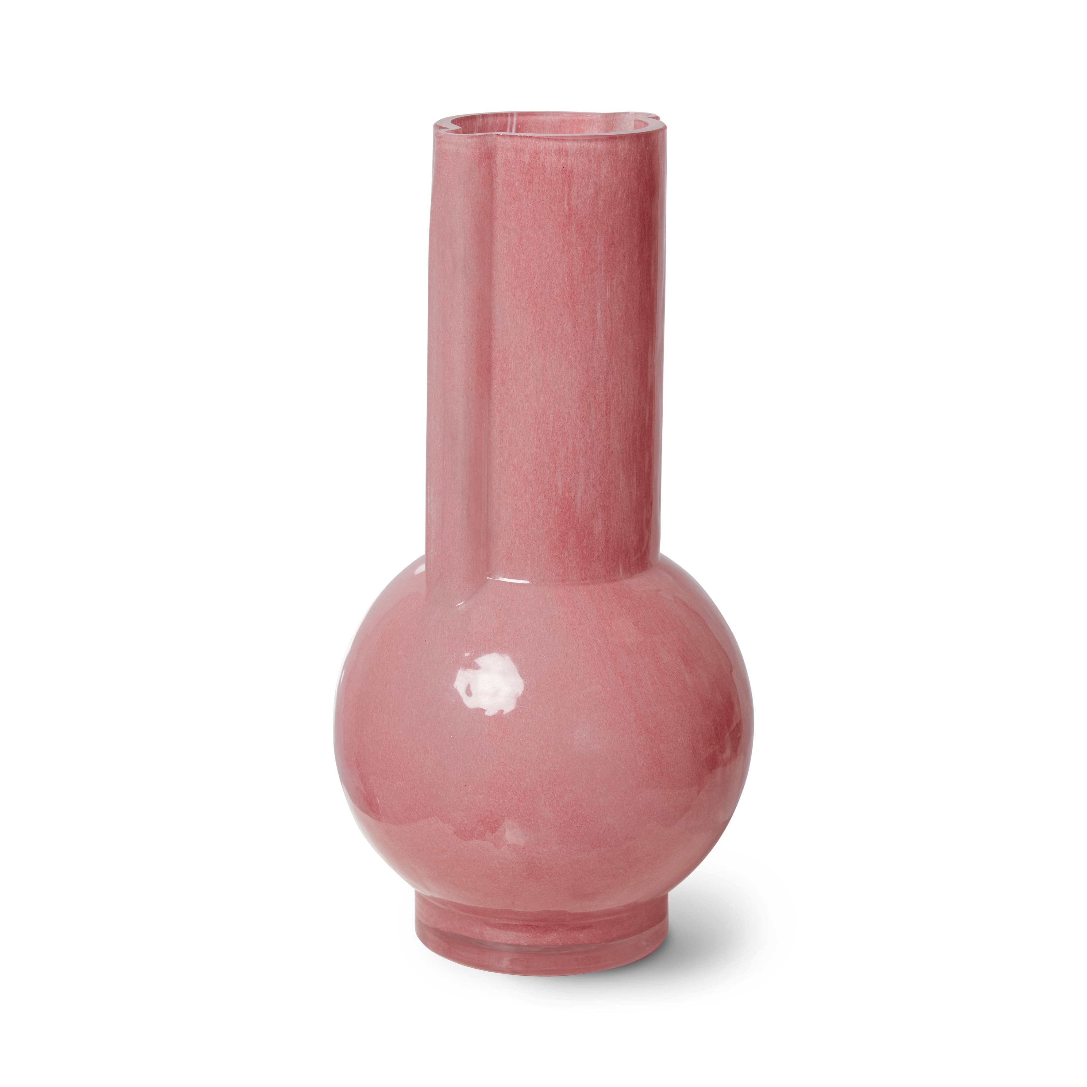 Glass Vas Flamingo Pink