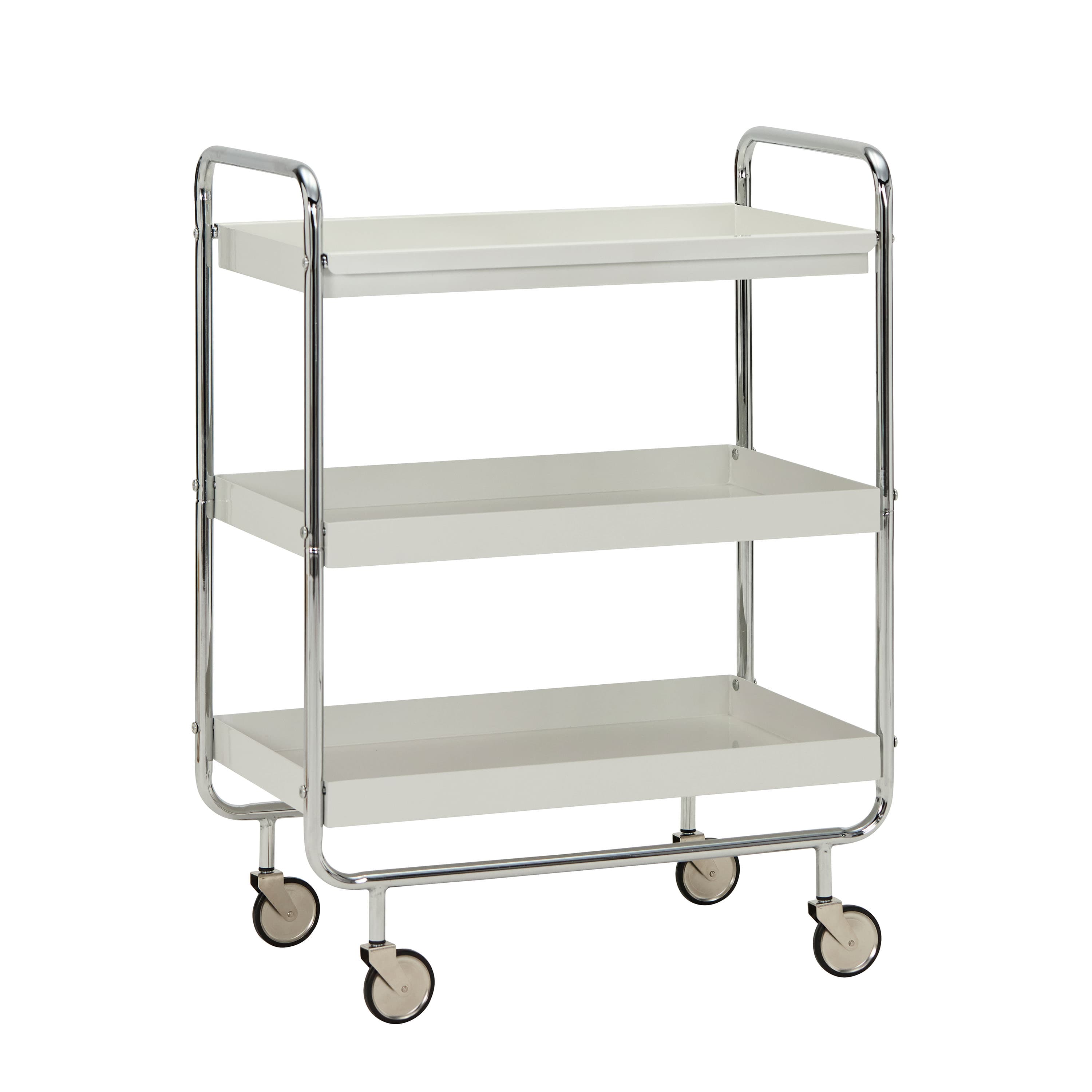Roll Tarjoiluvaunu Off‑White/Silver 62x85