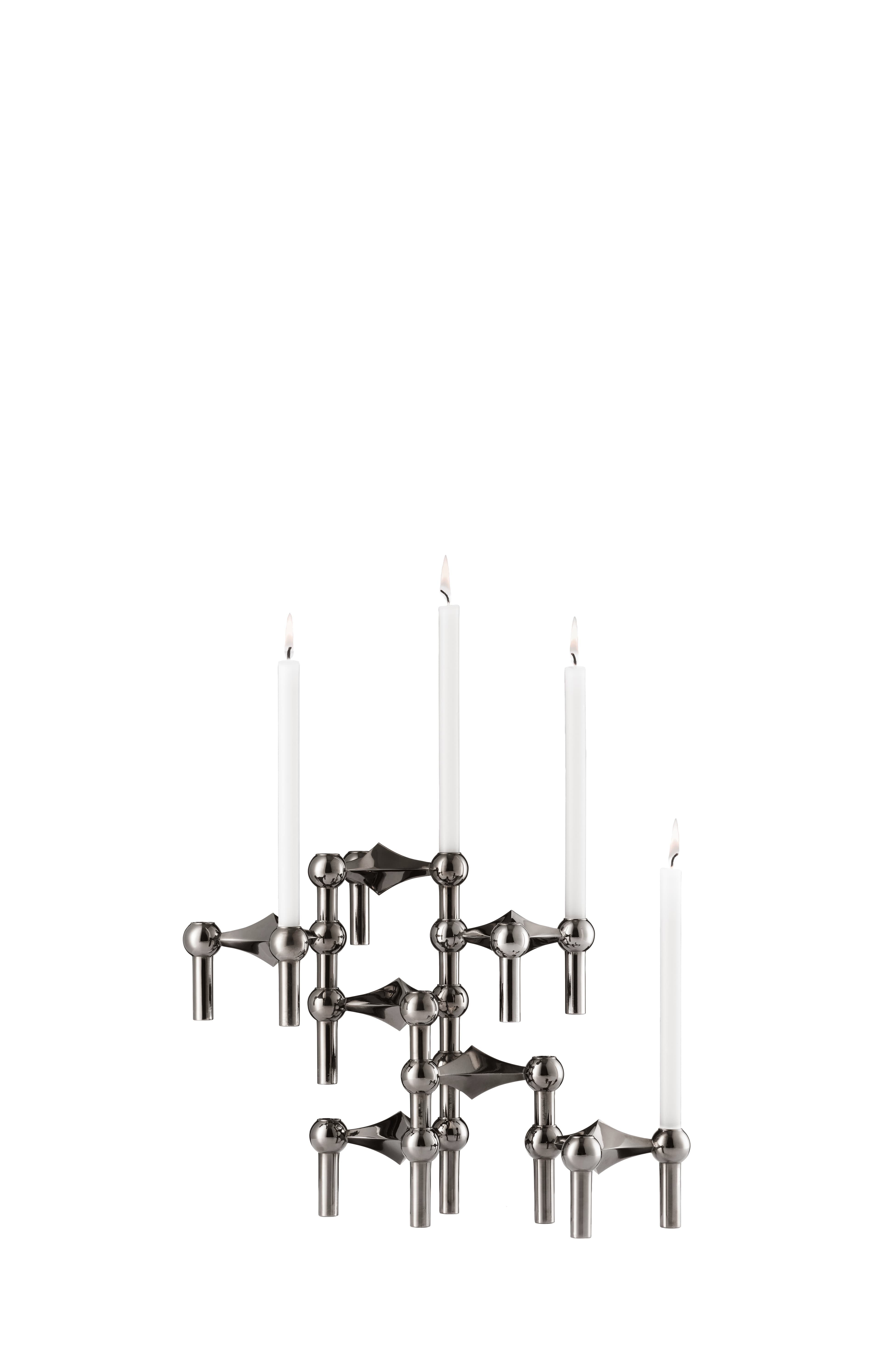 STOFF Nagel Kynttilänjalka Black Chrome 3-pakkaus