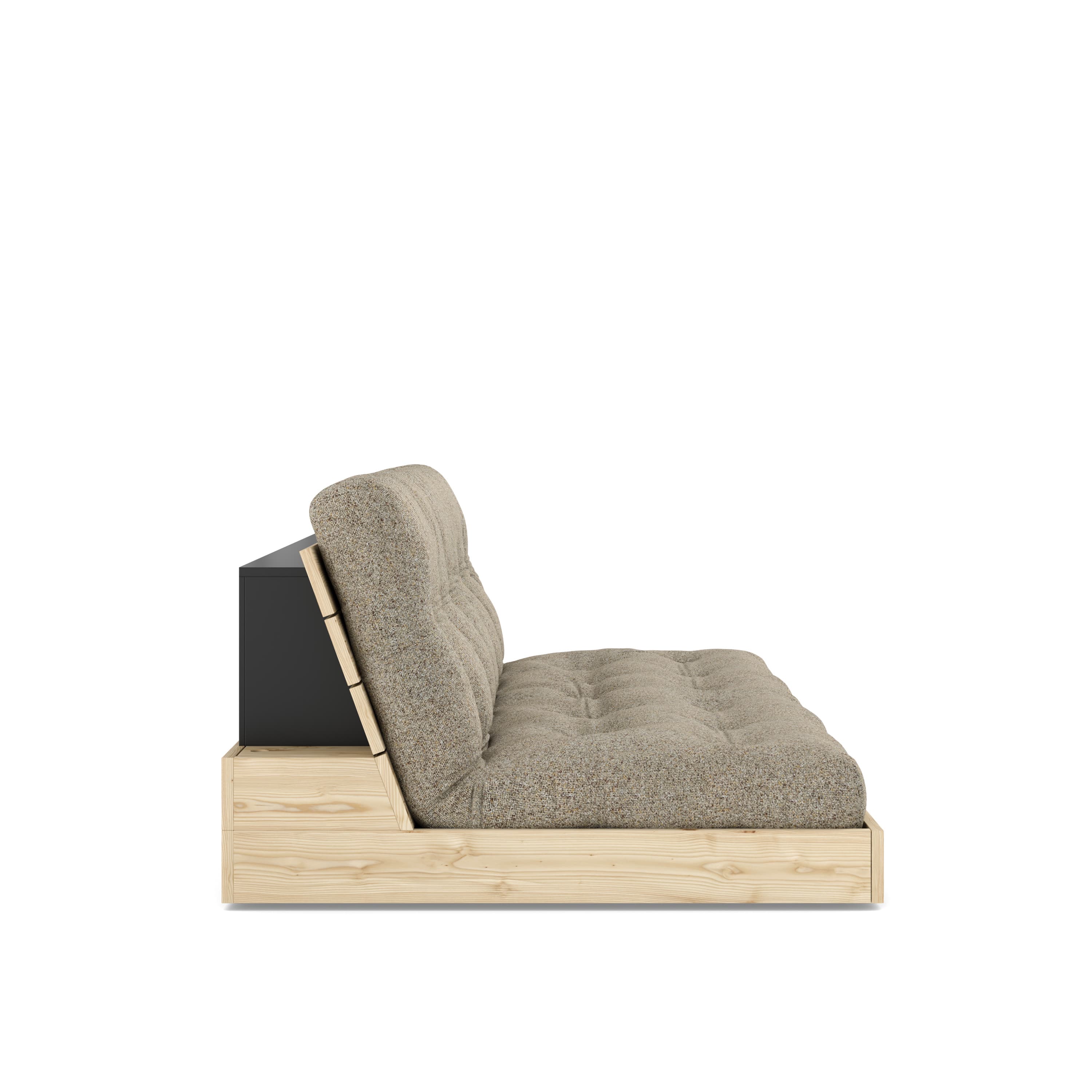 Base Vuodesohva Clear Lacquered/Warm Sand 196cm
