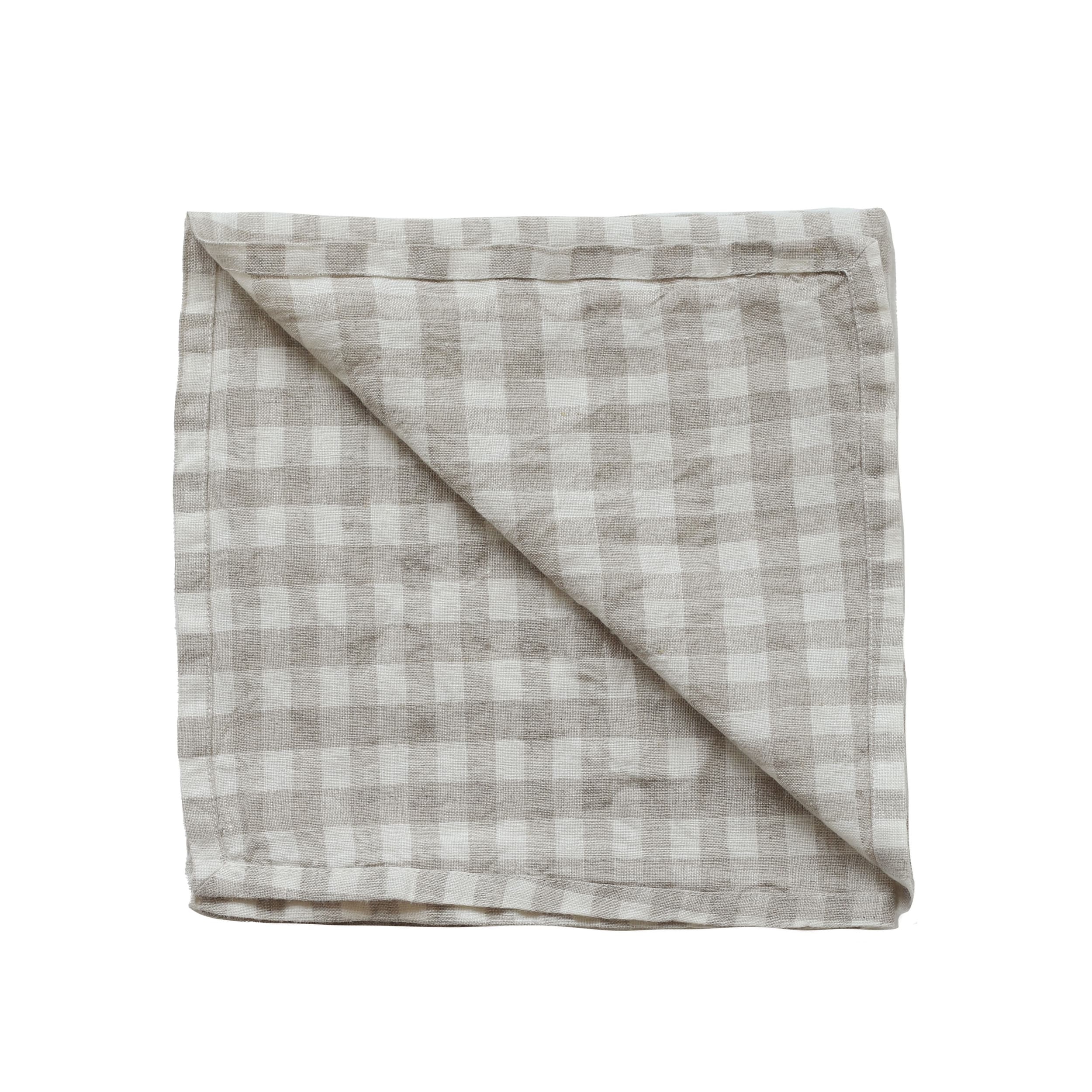 Lautasliina Gingham Natural