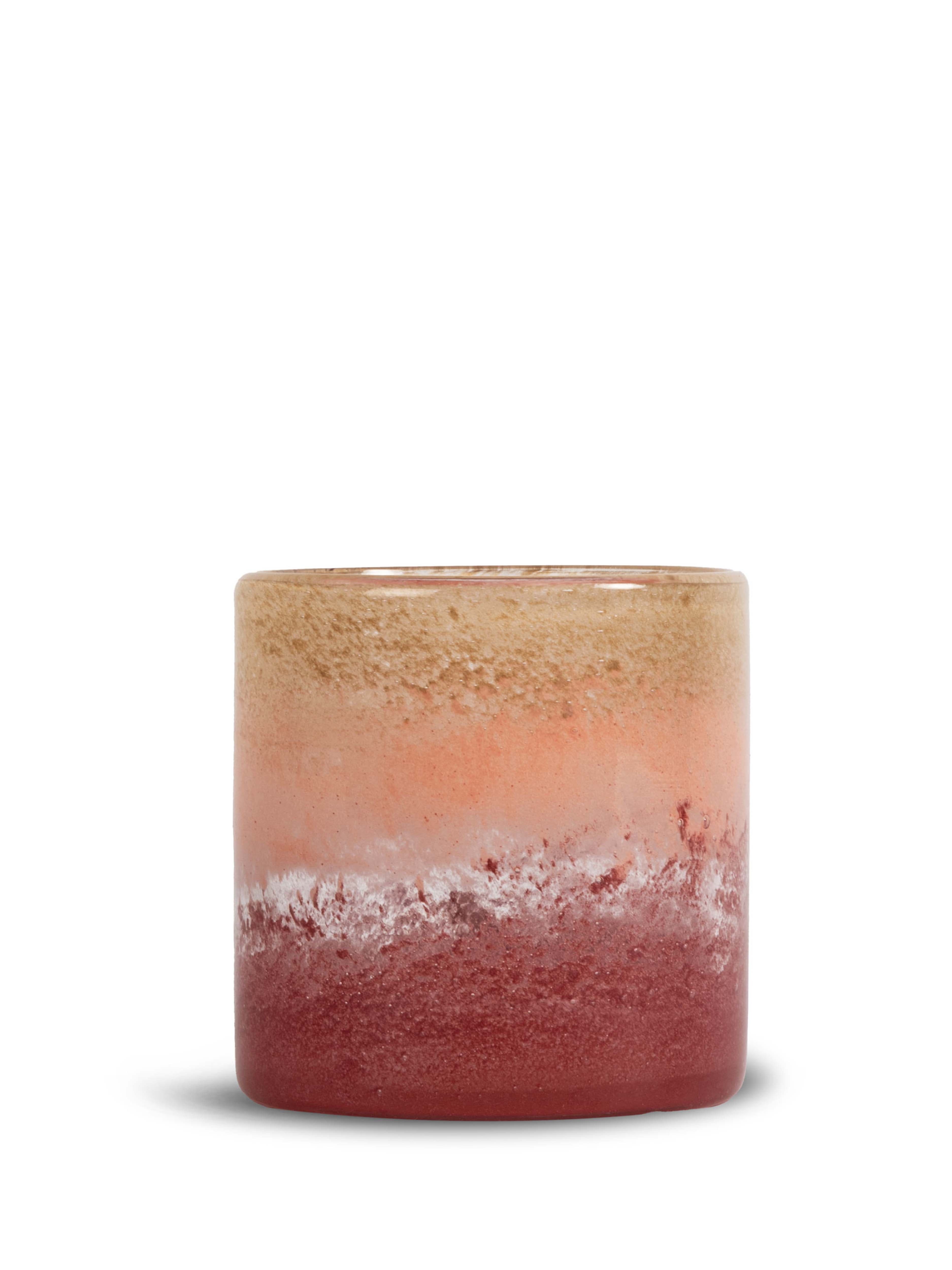 Calore Kynttilälyhty Pinkki/Beige/Bordeaux 15cm