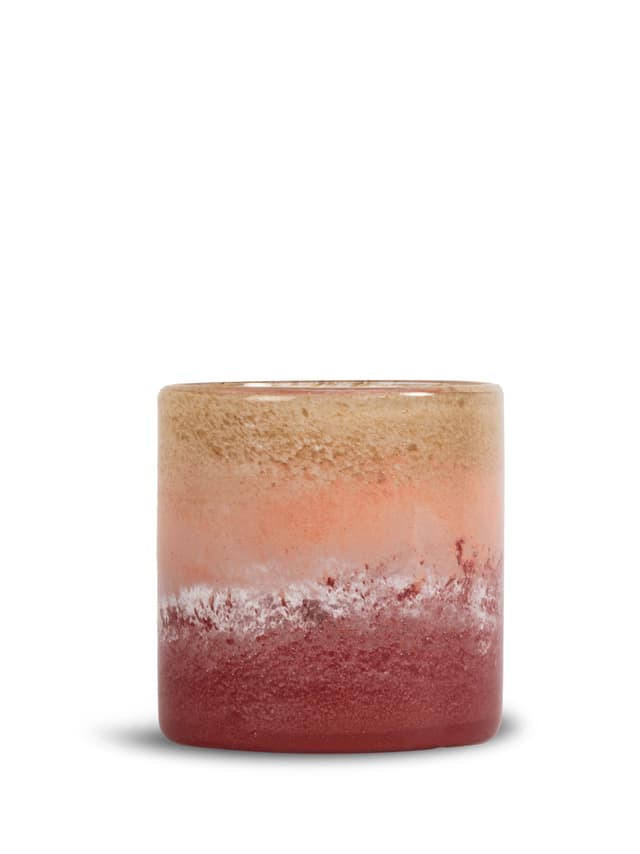 Calore Kynttilälyhty Pinkki/Beige/Bordeaux 15cm