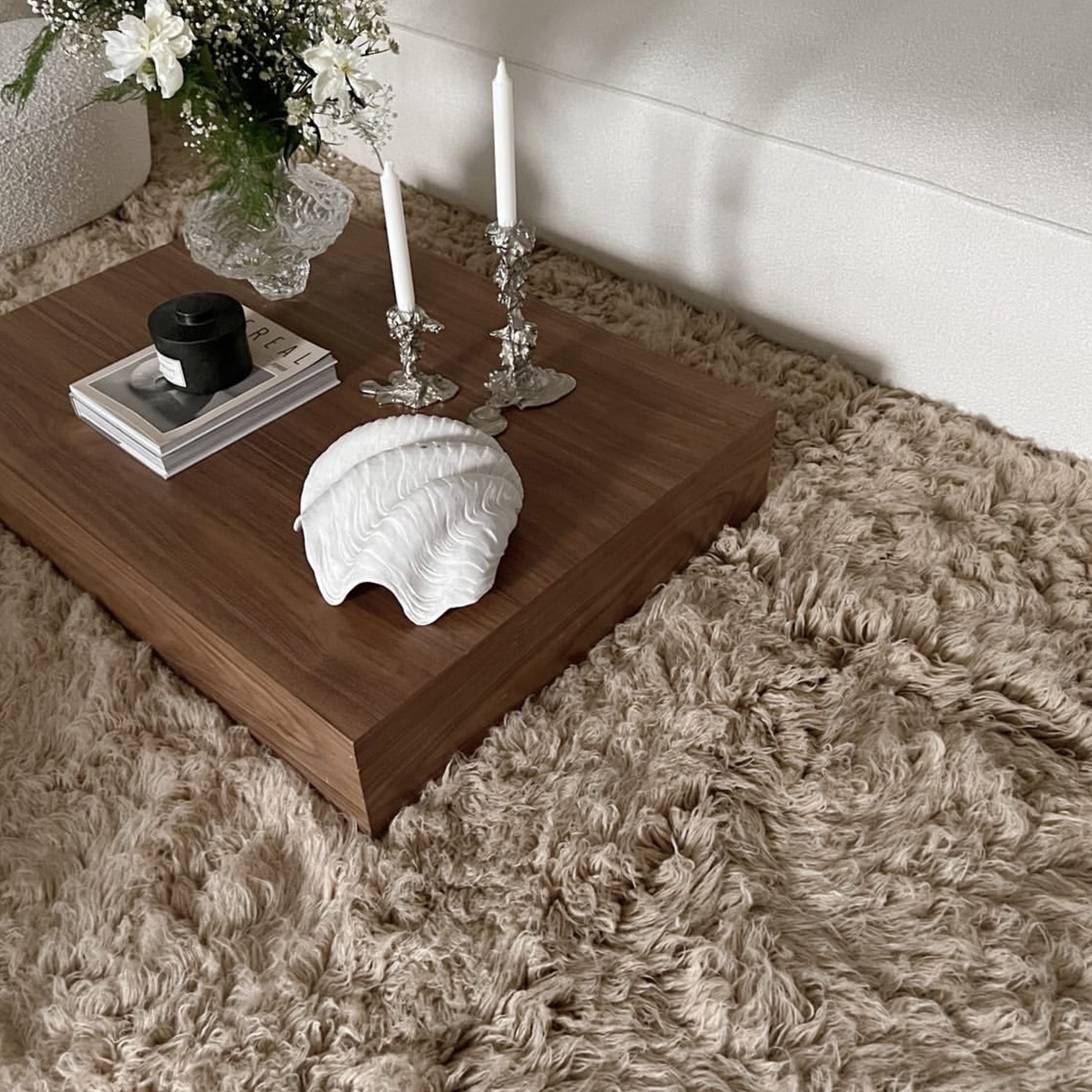 Fluffy Flokati Matto Camel 240 x 350