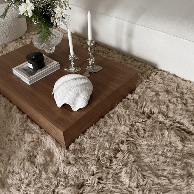 Fluffy Flokati Matto Camel 240 x 350