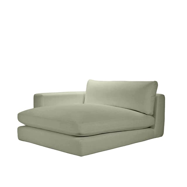 Capri 1,5-istuttava divaanimoduuli vasen käsinoja Green 142x155