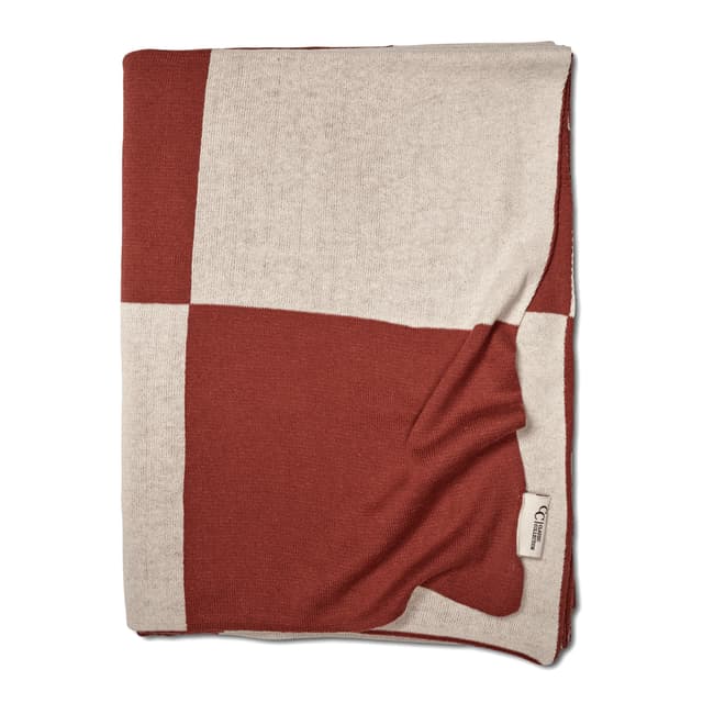 Square Torkkupeitto Terrakotta 130x170