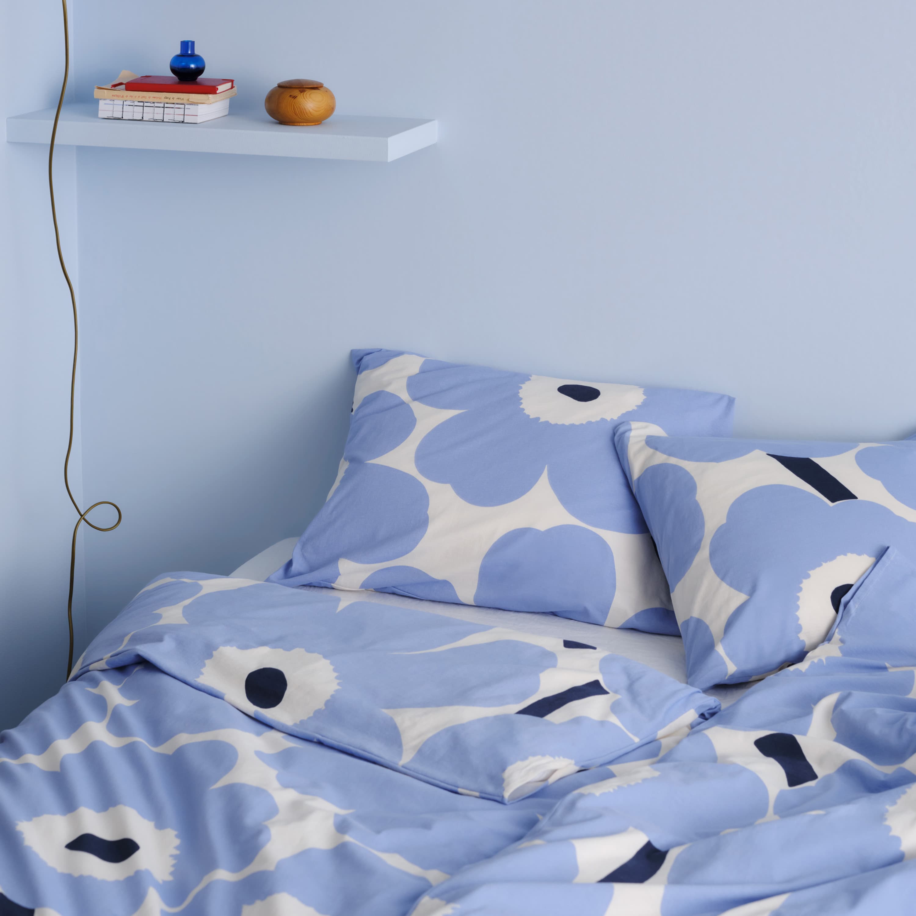 Tyynyliina Off White/ Vaaleansininen/Tummansininen 50x60