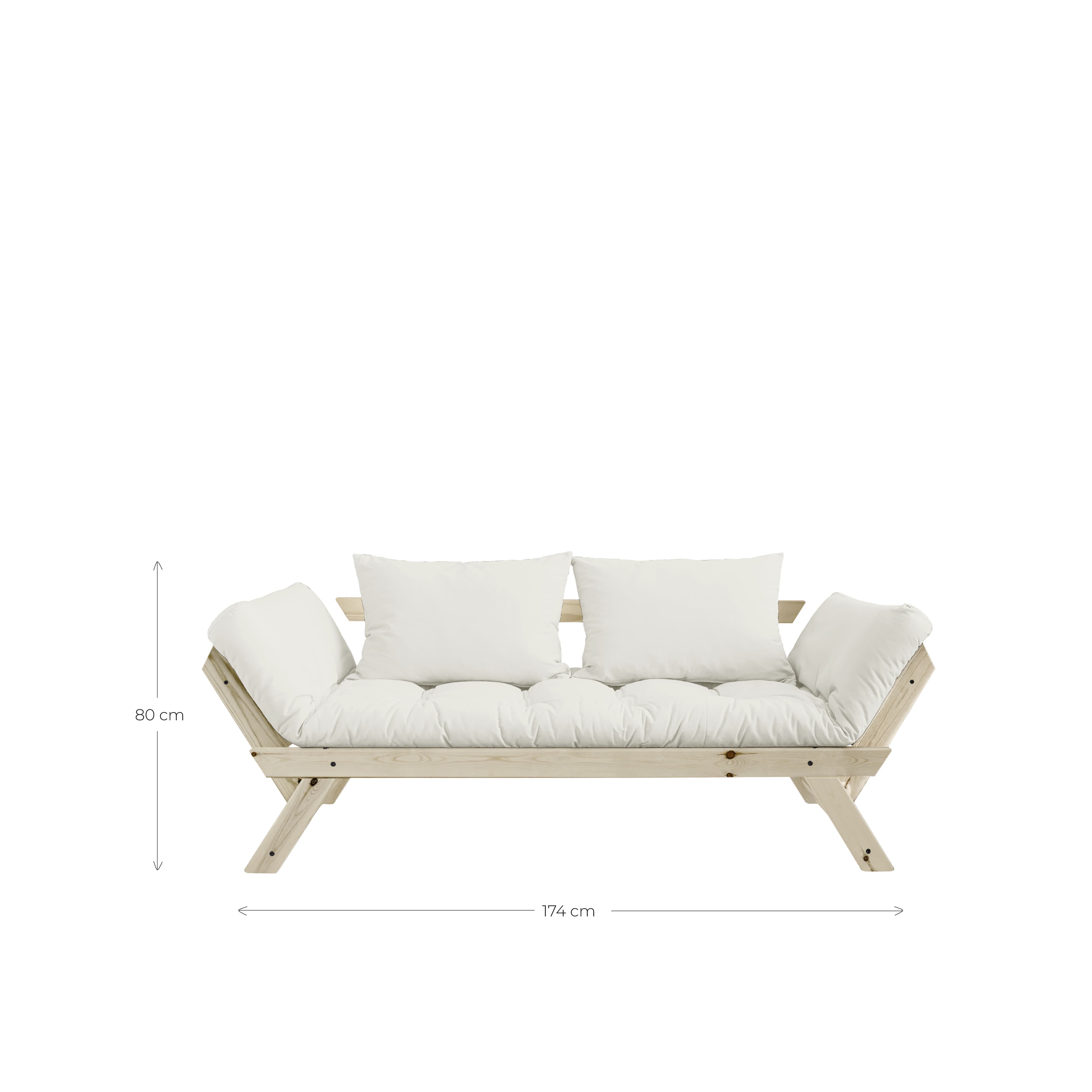 Bebop Sohvasänky Luonnollinen/Pellava 174 cm