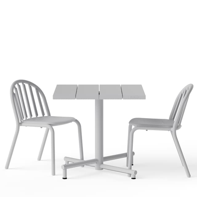 Fred's Square Bistreau Pöytä Light Grey 80x80