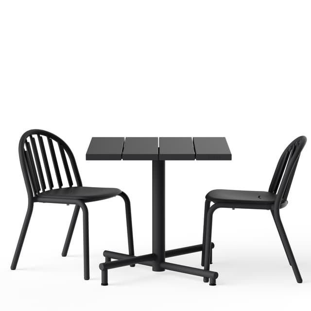 Fred's Square Bistreau Pöytä Anthracite 80x80
