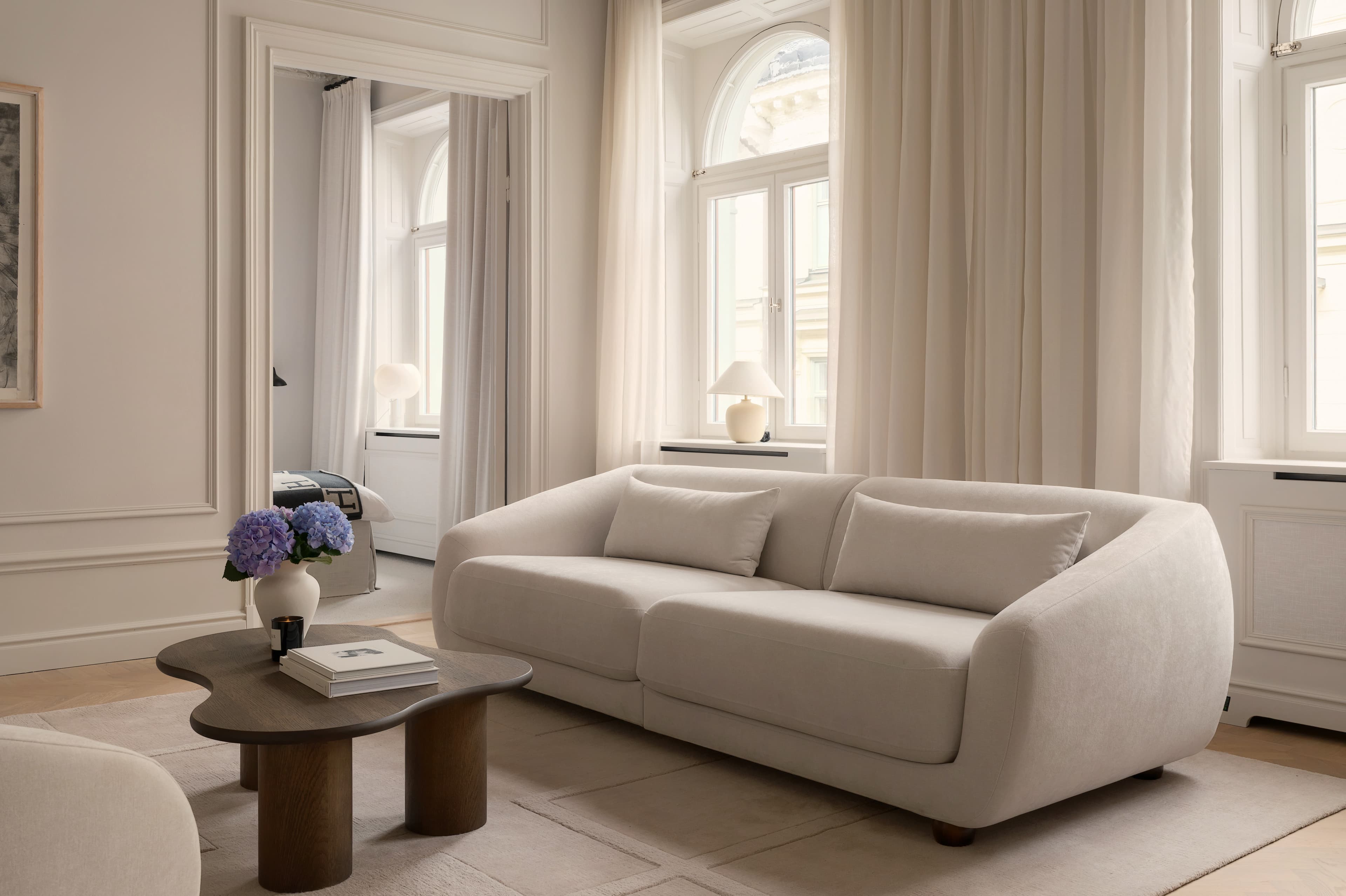 Alba 3-istuttava Sohva Beige 258cm