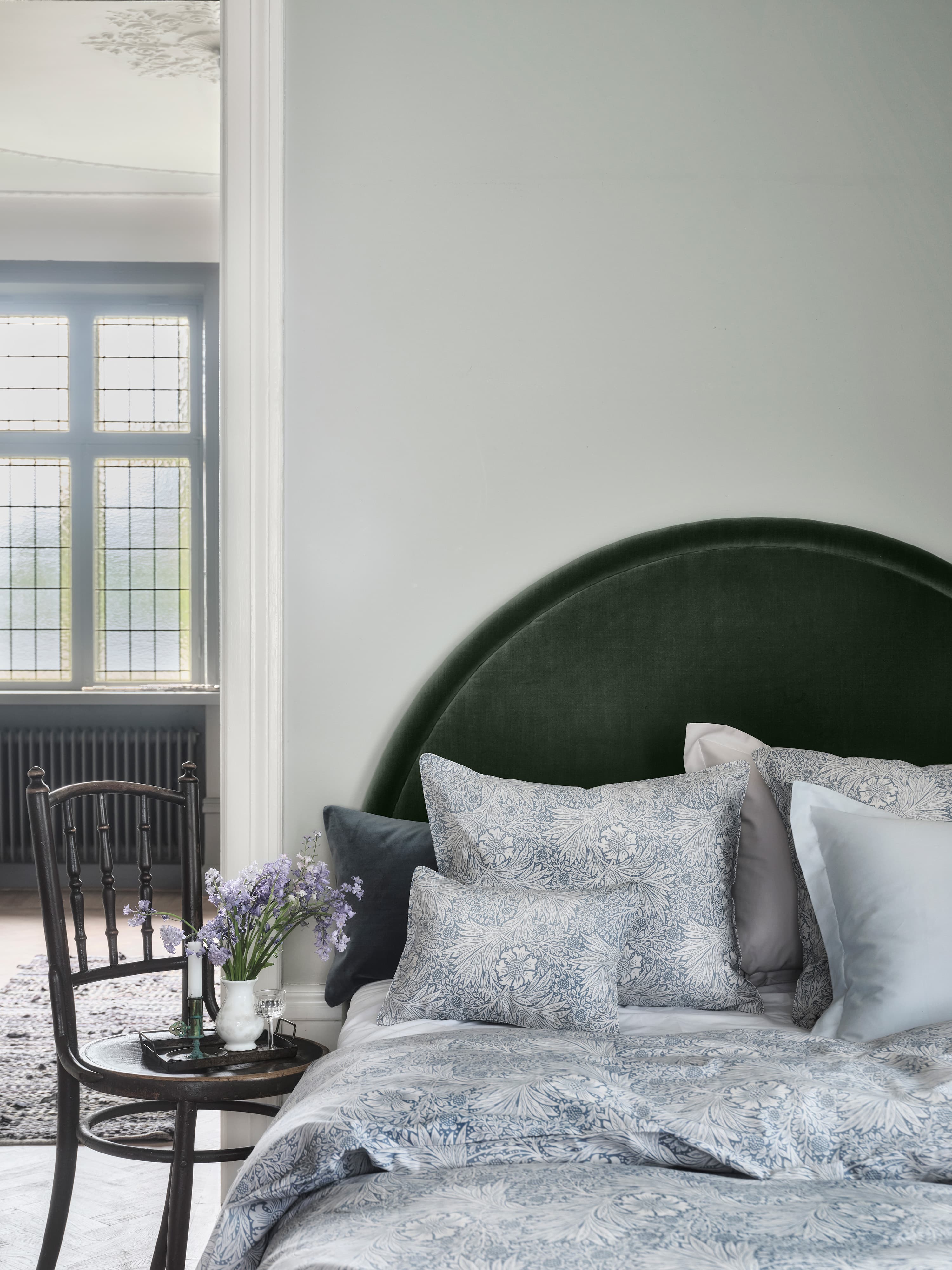Marigold Tyynyliina Blue/Ivory 50x90