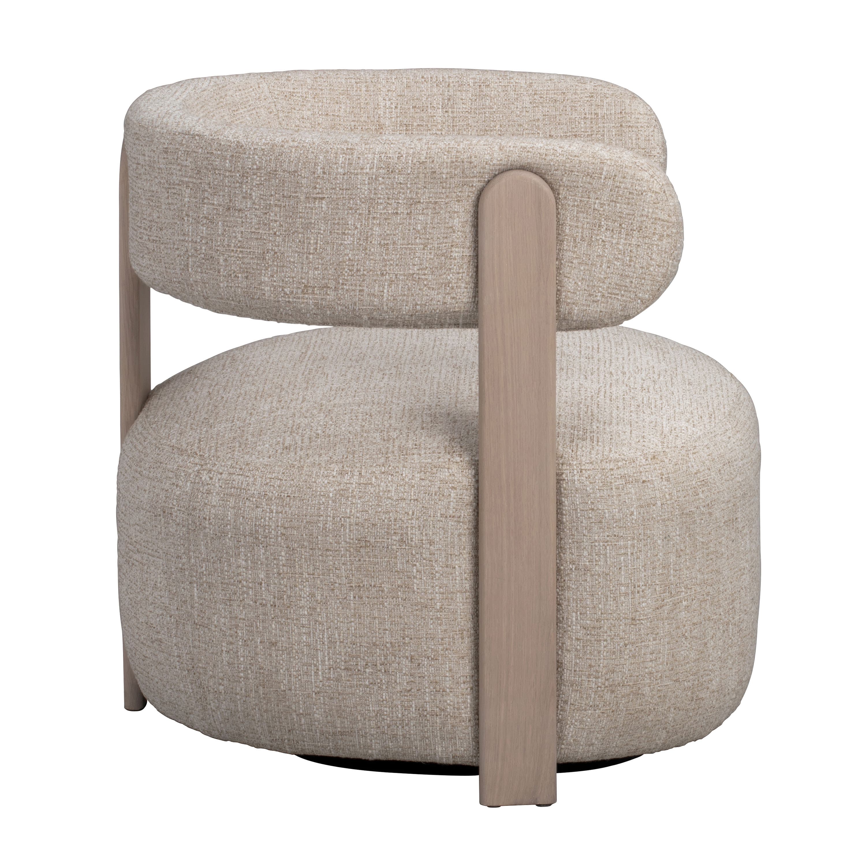 Jenison Loungestol Ljusbeige/Vitpigmenterad
