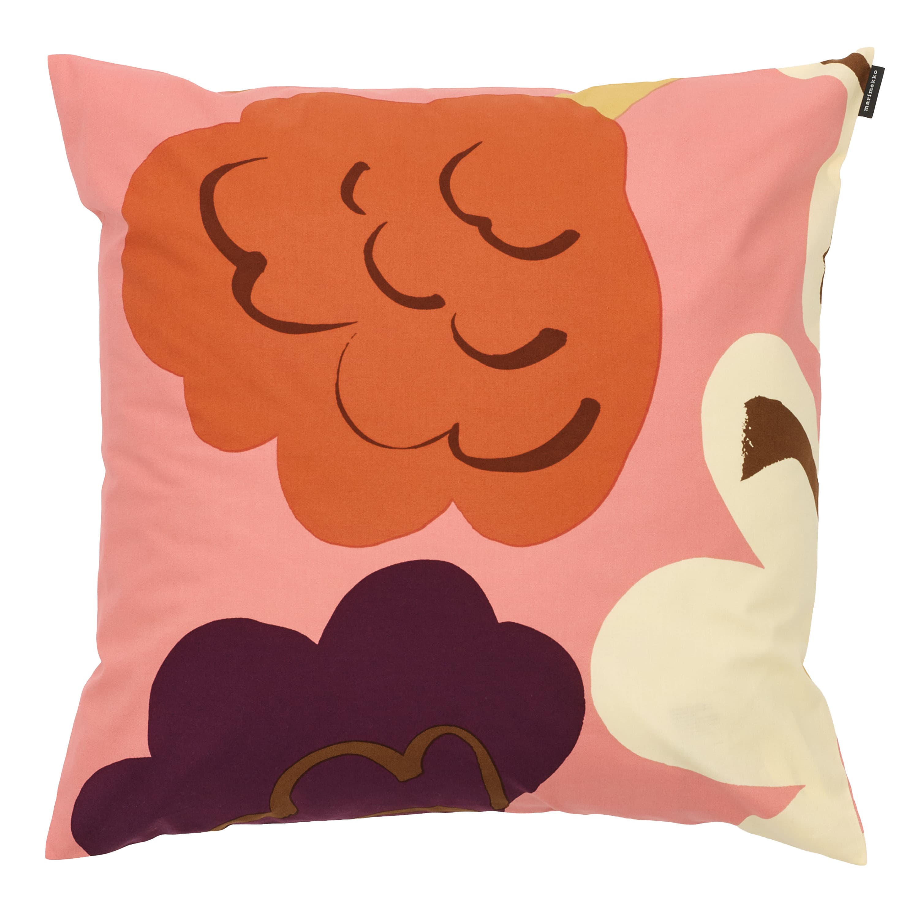 Kukasta Kukkaan Tyynynpäällinen Pink/Off White/Plum/Terracotta