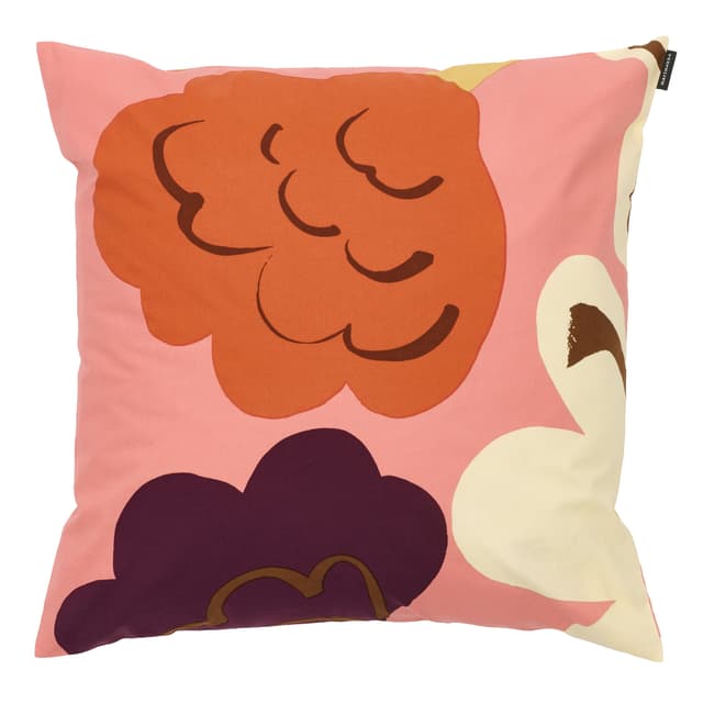 Kukasta Kukkaan Tyynynpäällinen Pink/Off White/Plum/Terracotta