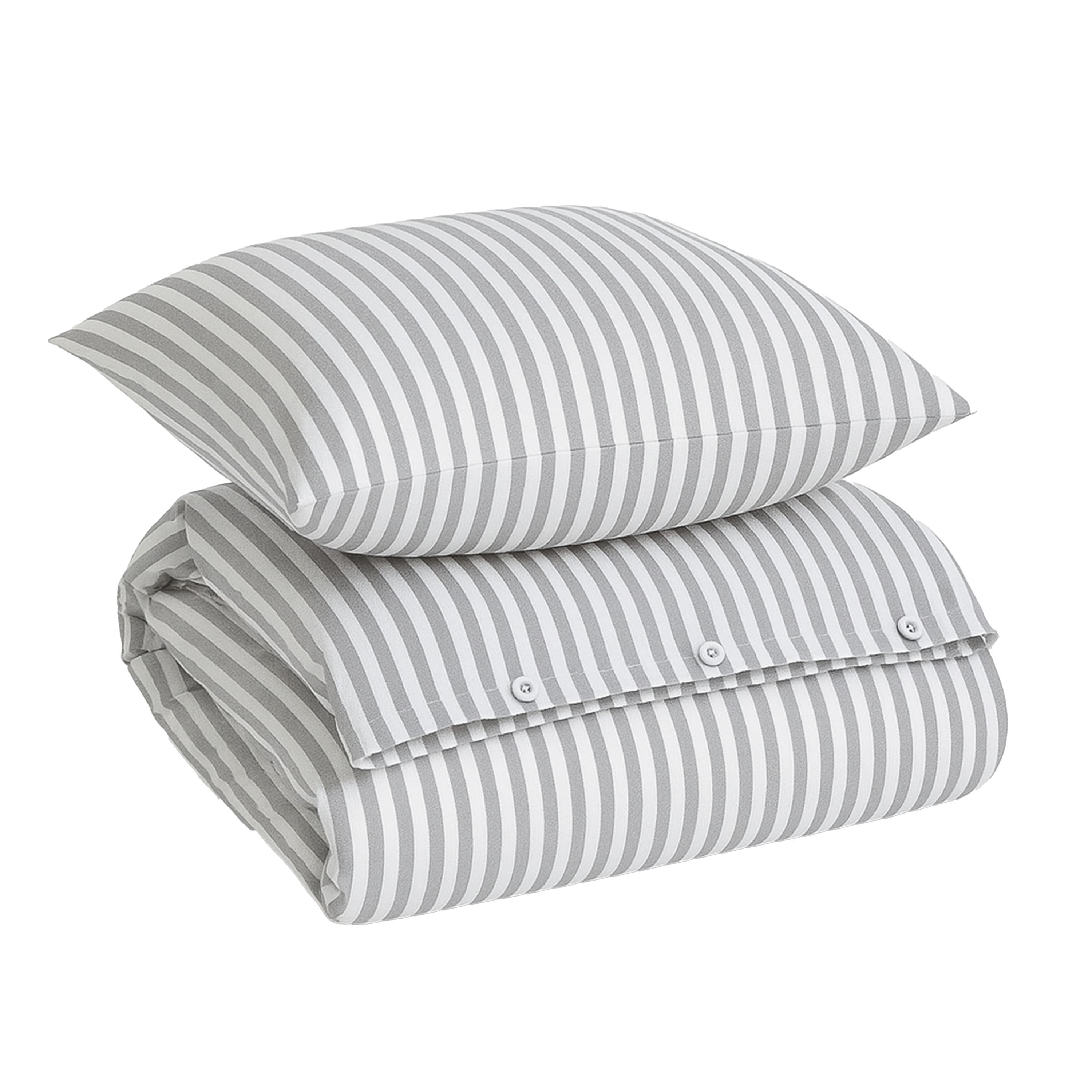 Bamboo Pussilakanasetti Grey Stripe 150x210/50x60