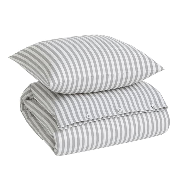 Bamboo Pussilakanasetti Grey Stripe 150x210/50x60