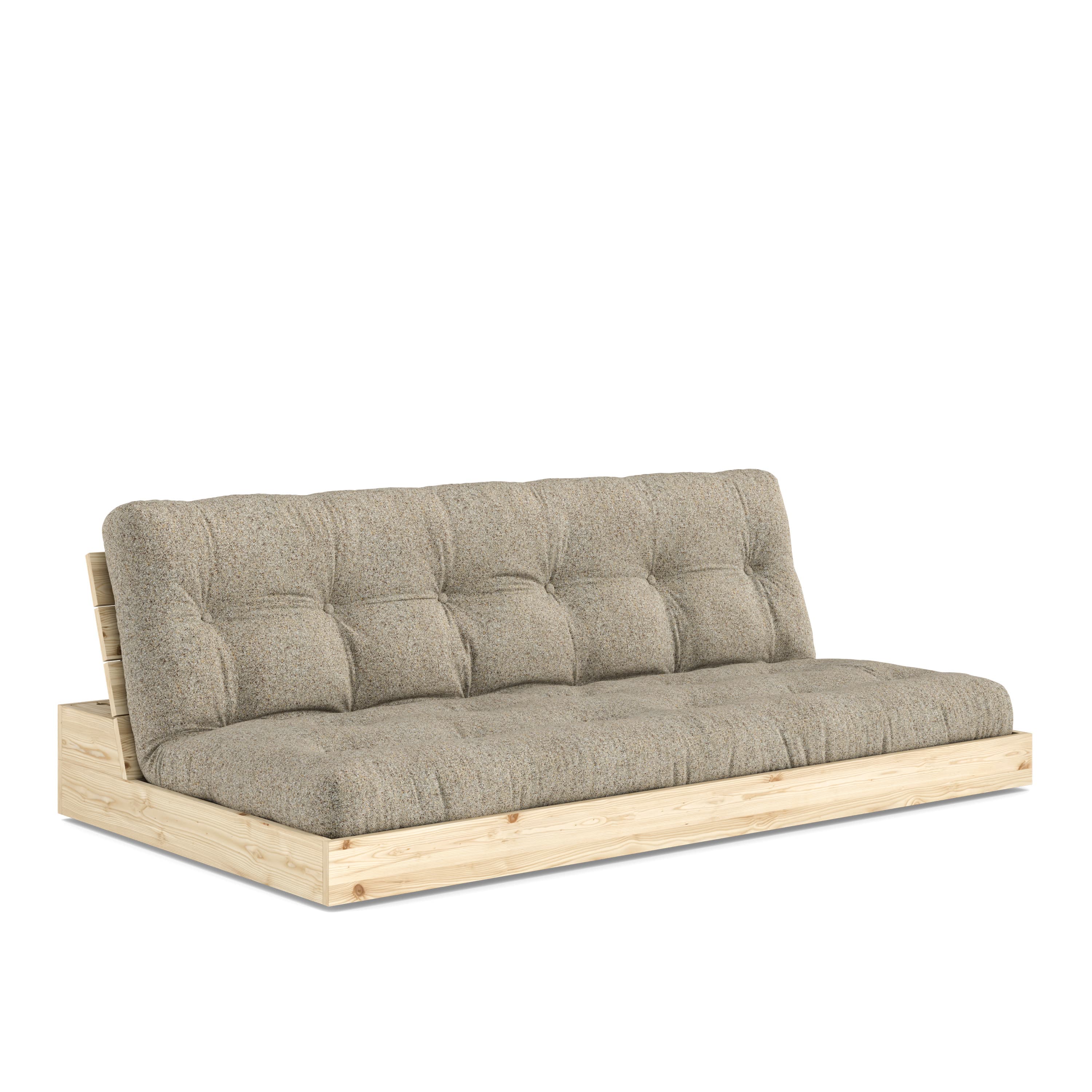 Base Vuodesohva Clear Lacquered/Warm Sand 196cm