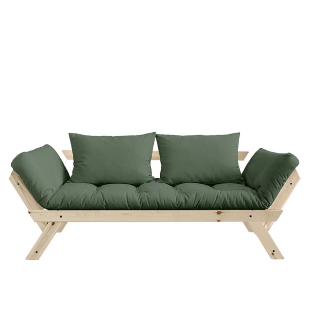 Bebop Sohvasänky Luonnollinen/Oliivinvihreä 174 cm