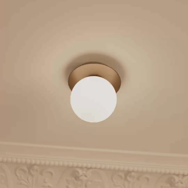 Liila 1 seinä-/kattovalaisin Dark Bronze/Opal Small