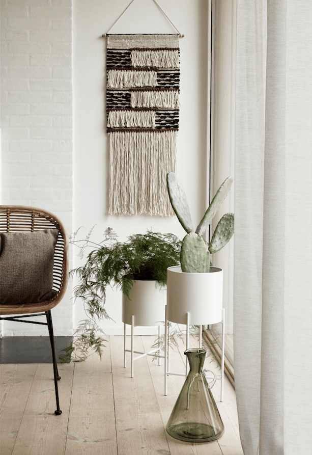 Luxe jalusta ruukku valkoinen 2 kpl