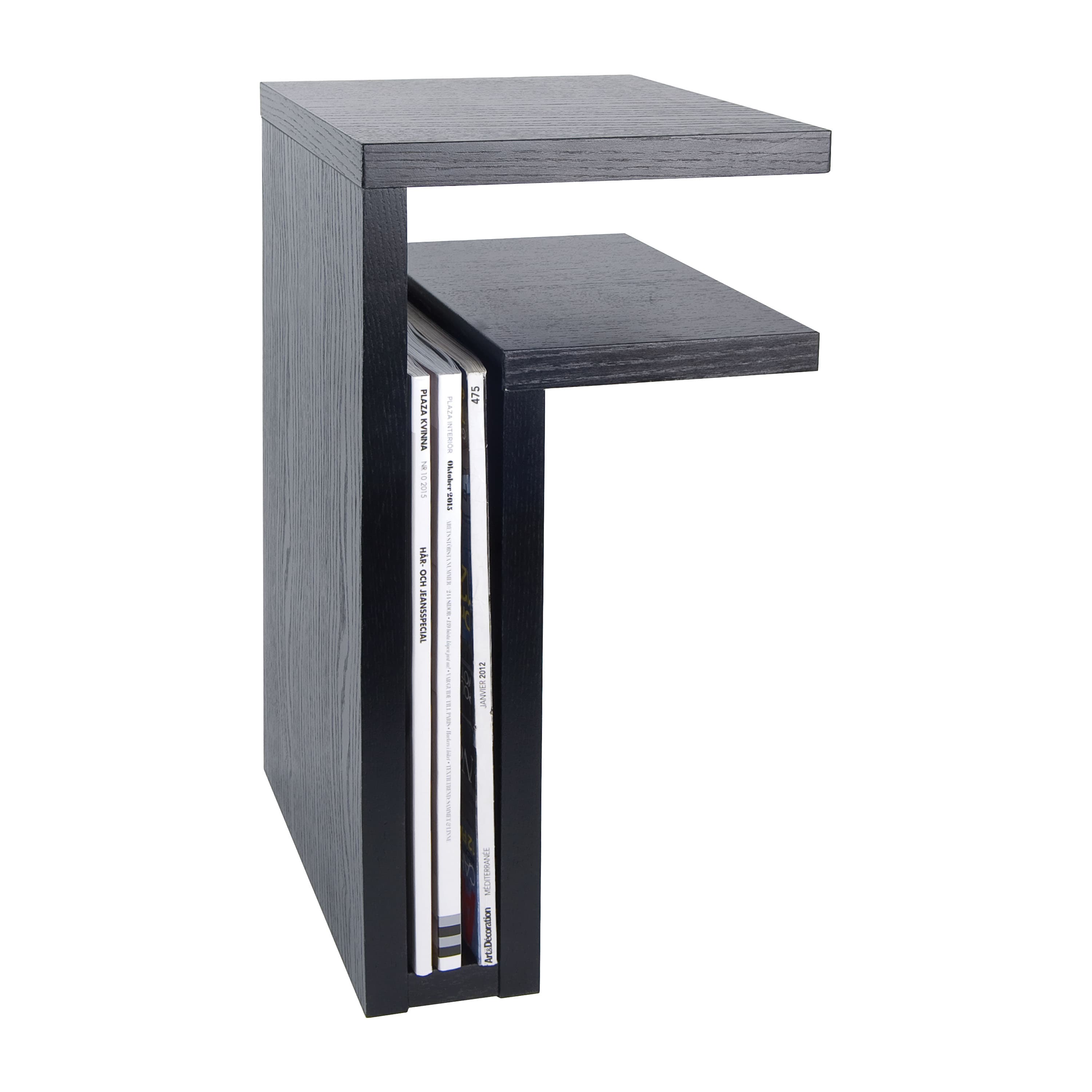 F-Shelf Right Yöpöytä Musta Tammi