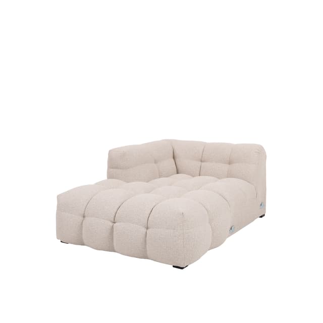 Billie Siatlongimoduuli Vasen Käsinoja Beige Bouclé 118cm