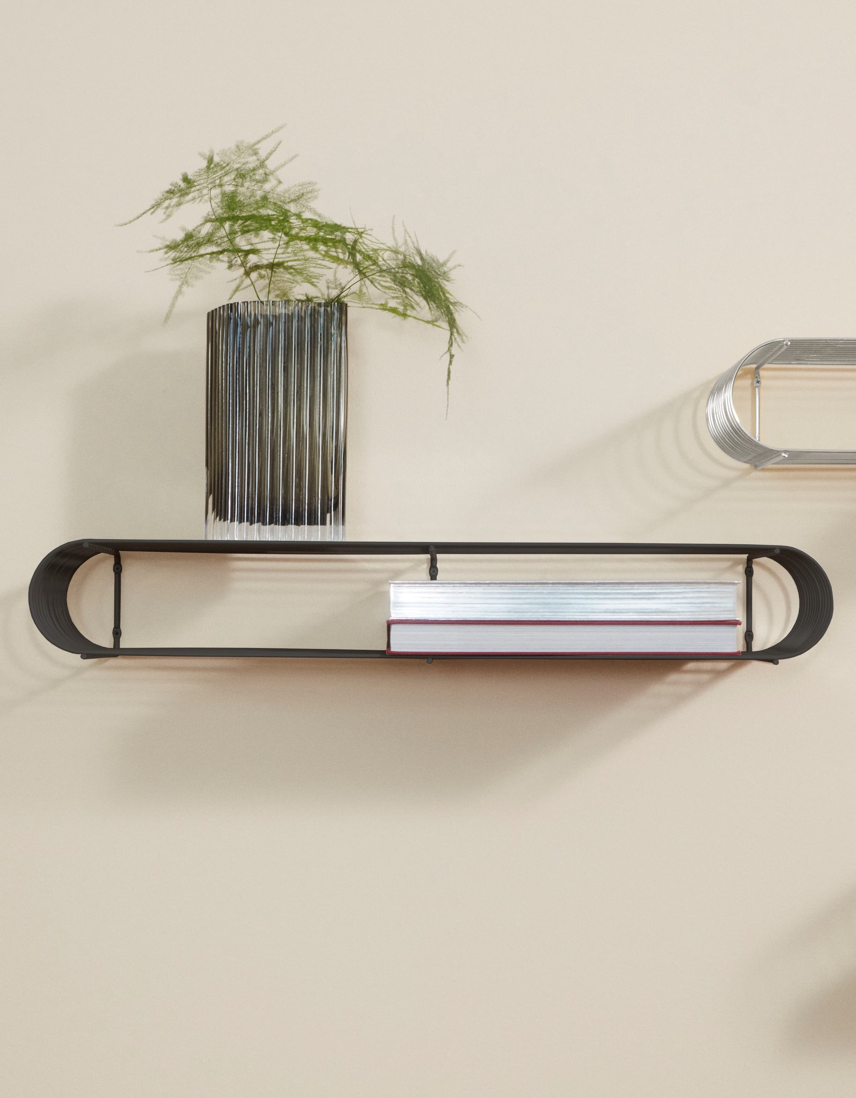 Curva Seinähylly Black 80 cm