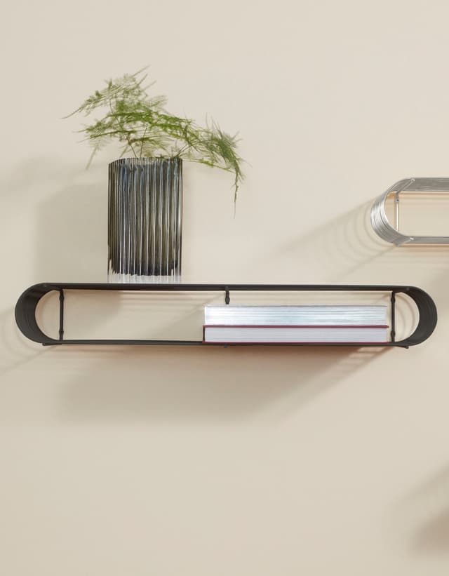 Curva Seinähylly Black 80 cm