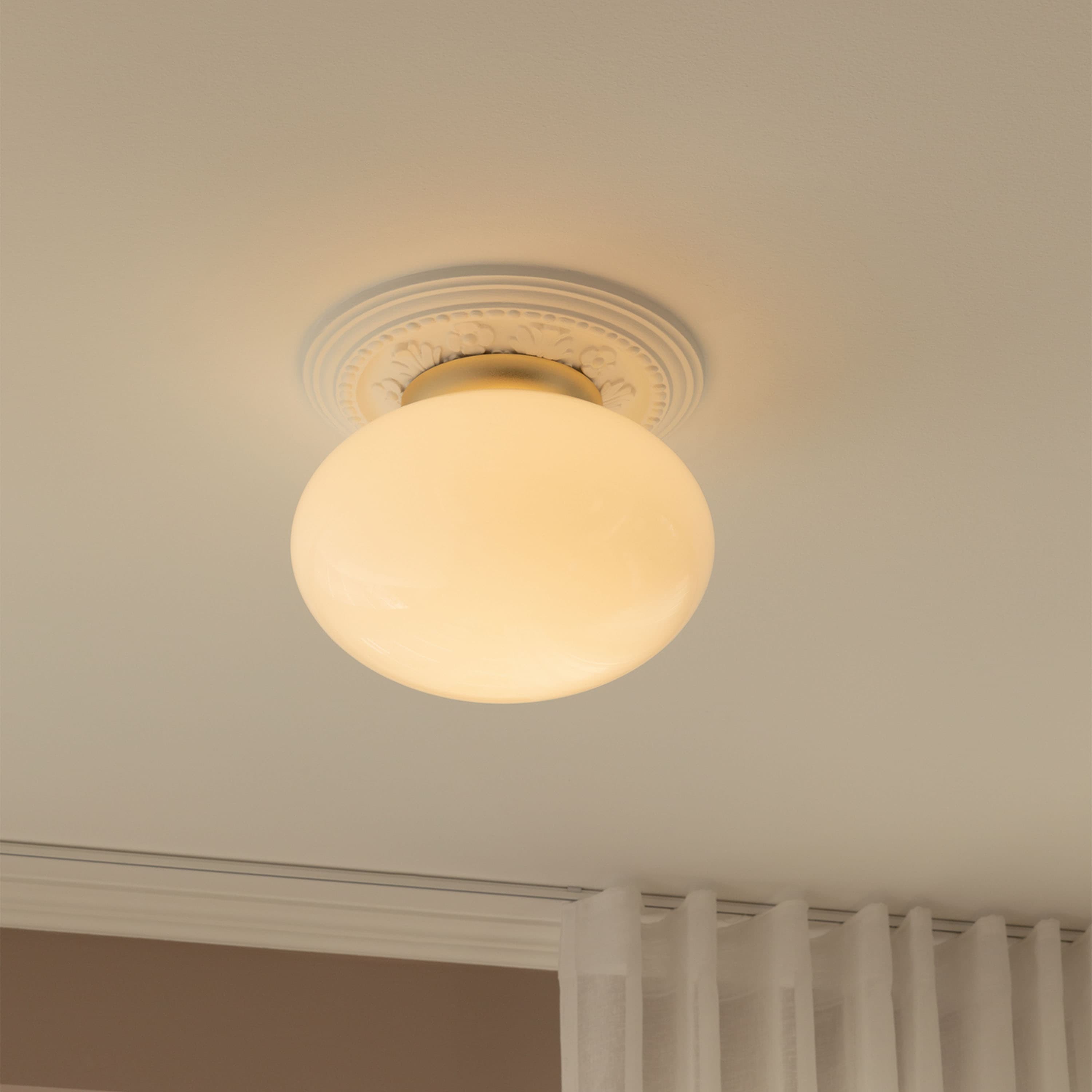 Rizzatto 301 kattovalaisin Satin Brass/Opal