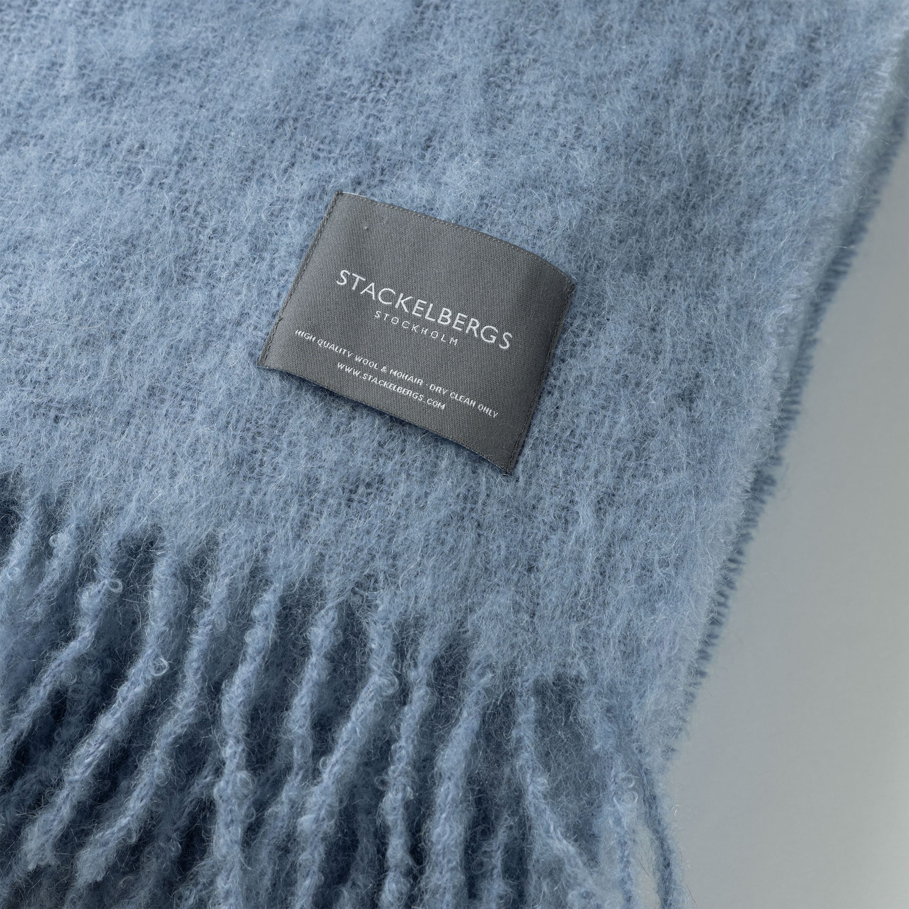 Mohair torkkupeitto sky blue