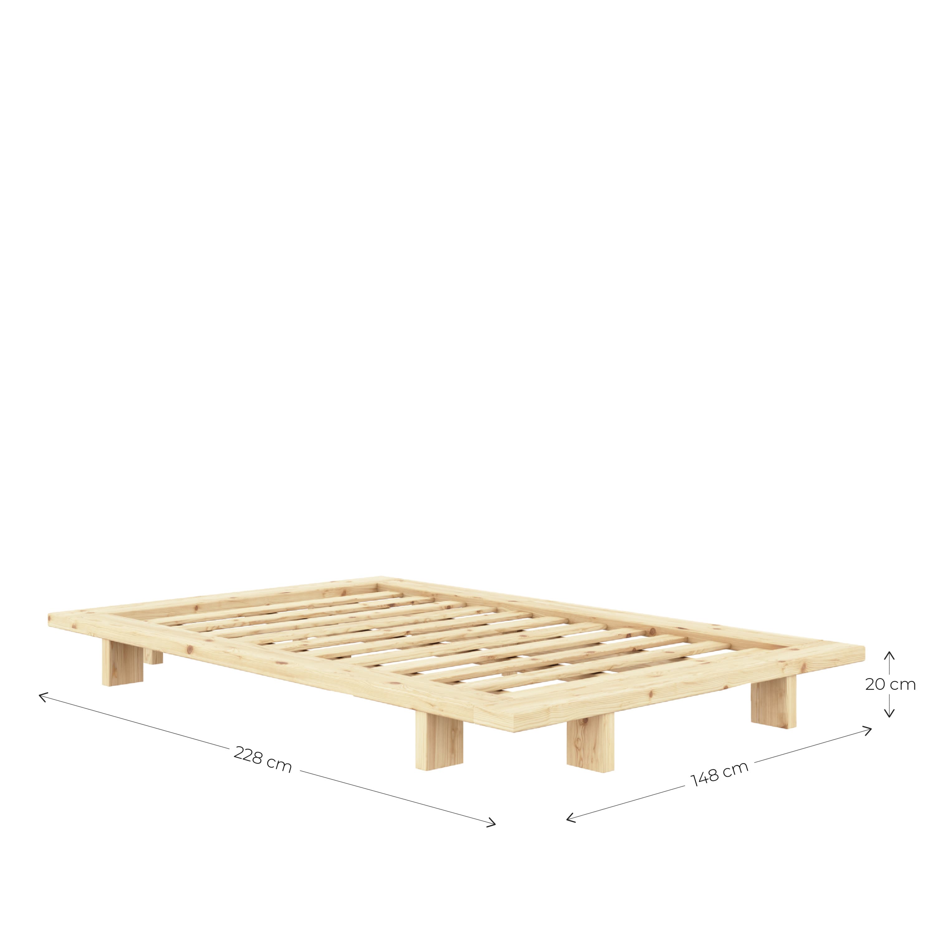 Japan Sängynrunko Luonnonväri 120 cm