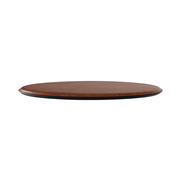 Faux Leather Istuintyyny Brown